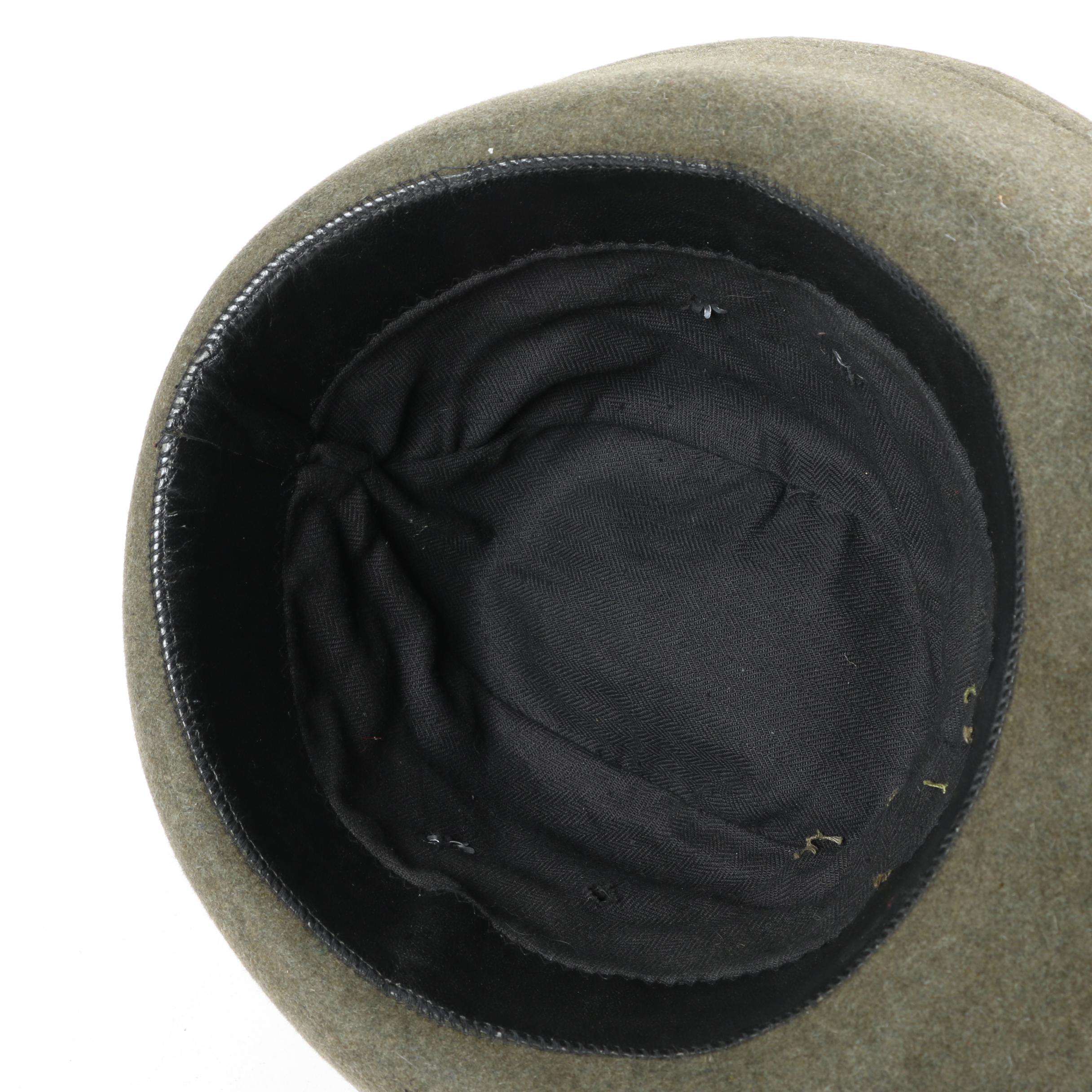 Vintage Police, Knights of Columbus and Green Wool Hat