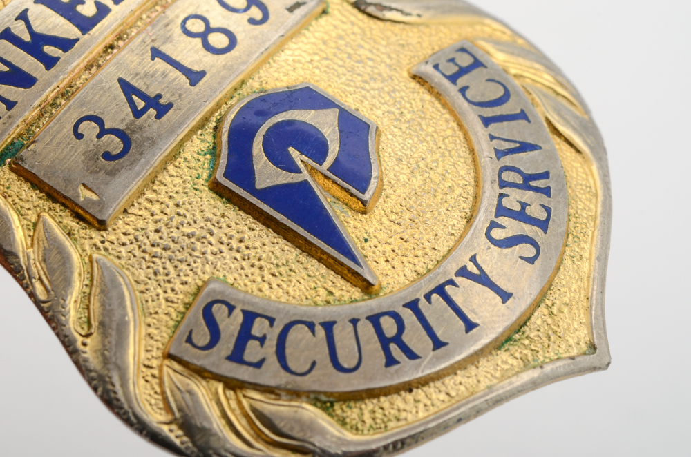 Vintage Obsolete "Pinkerton Security Services" Badge