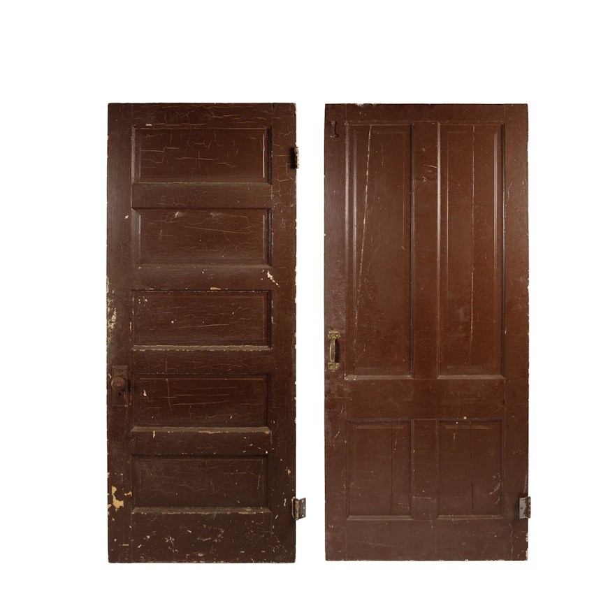 Vintage Wood Paneled Doors