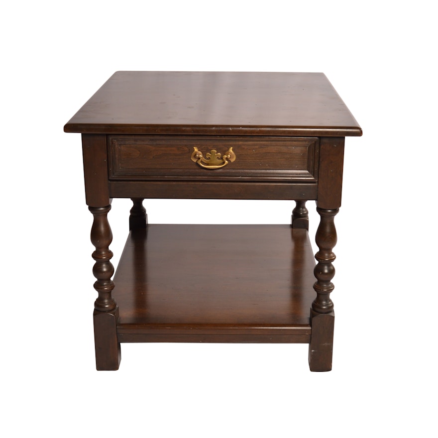 Vintage Walnut End Table by Stickley Furniture