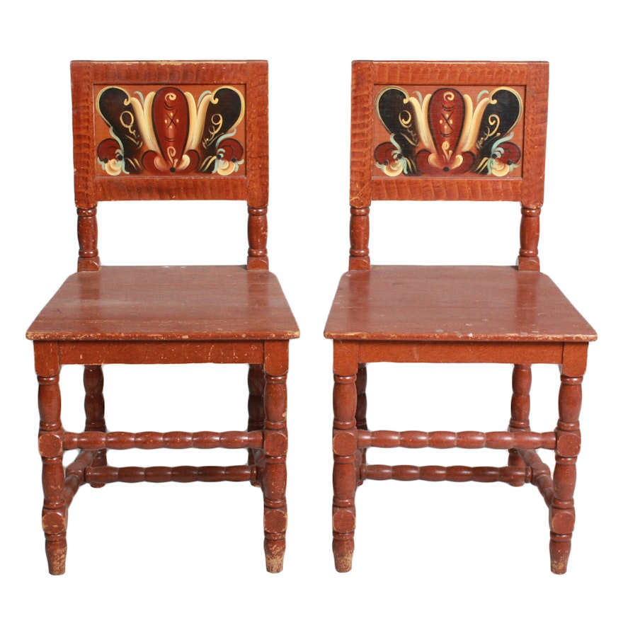 Swedish Painted Side Chairs