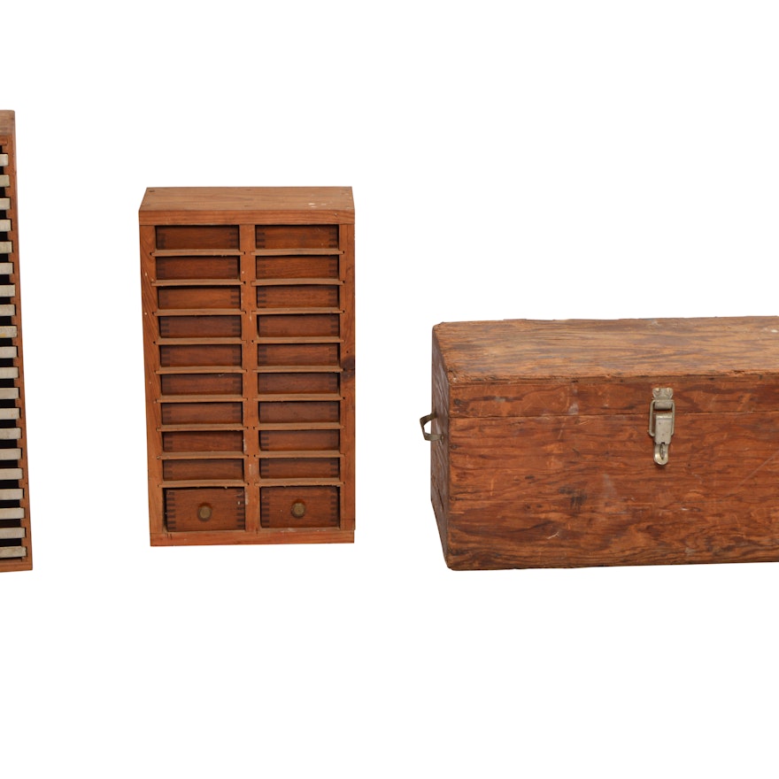 Vintage Wooden Tool Boxes