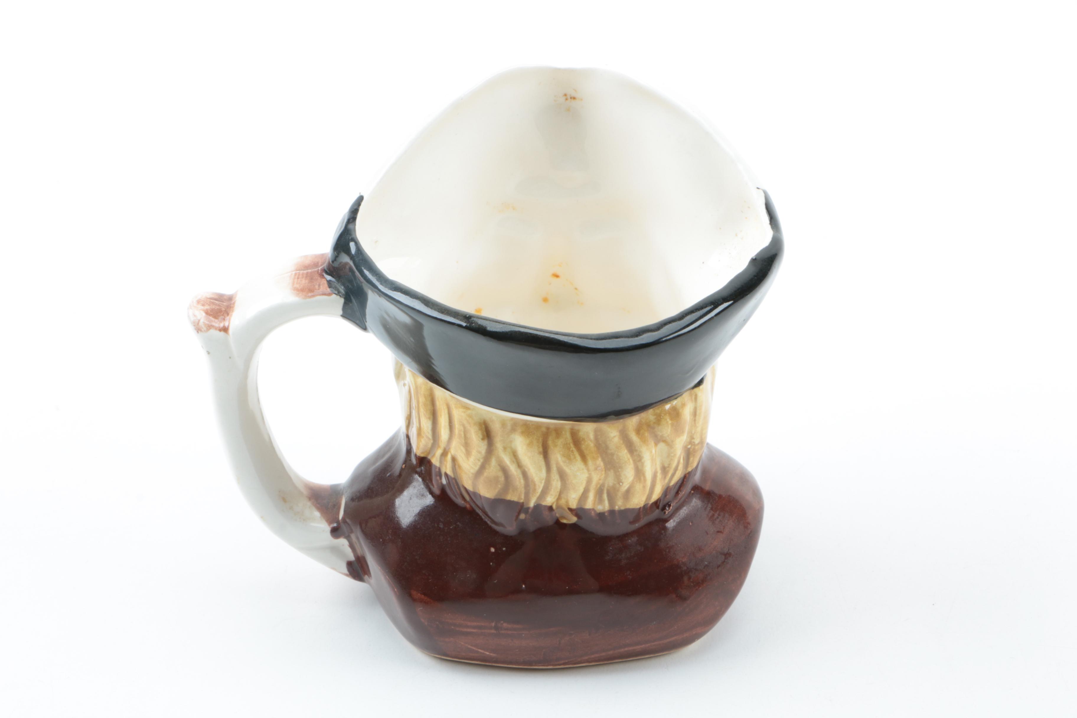 Vintage Figural Character Jugs Including Royal Doulton and Wood & Sons