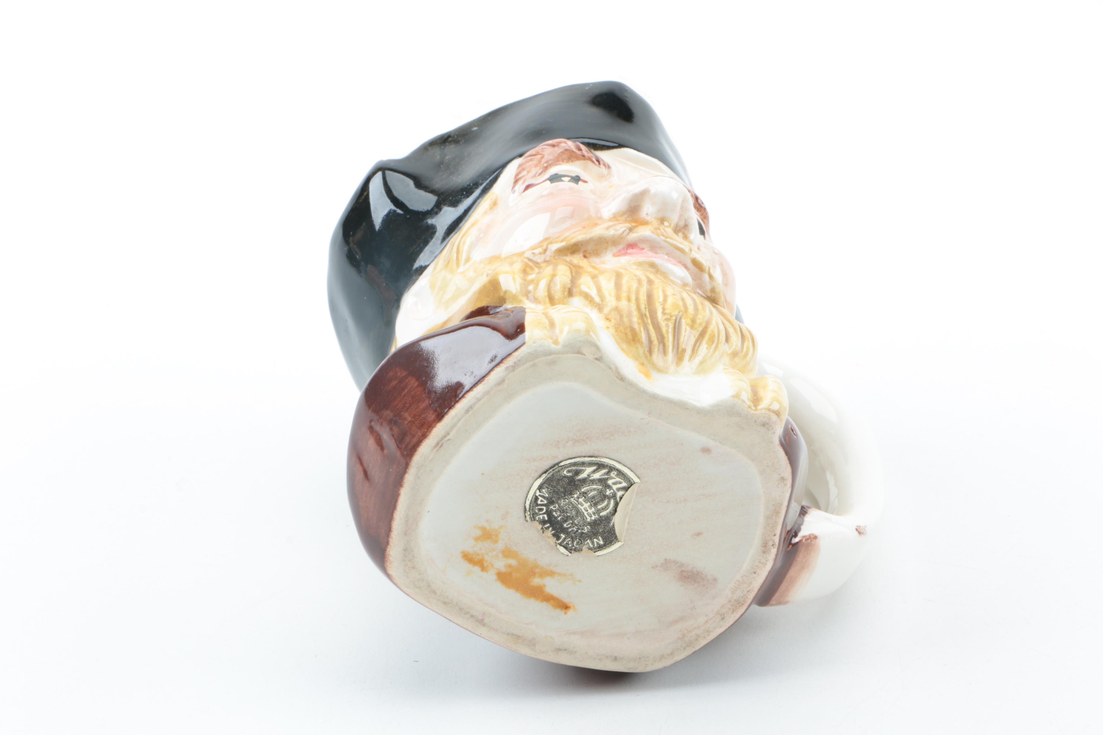 Vintage Figural Character Jugs Including Royal Doulton and Wood & Sons