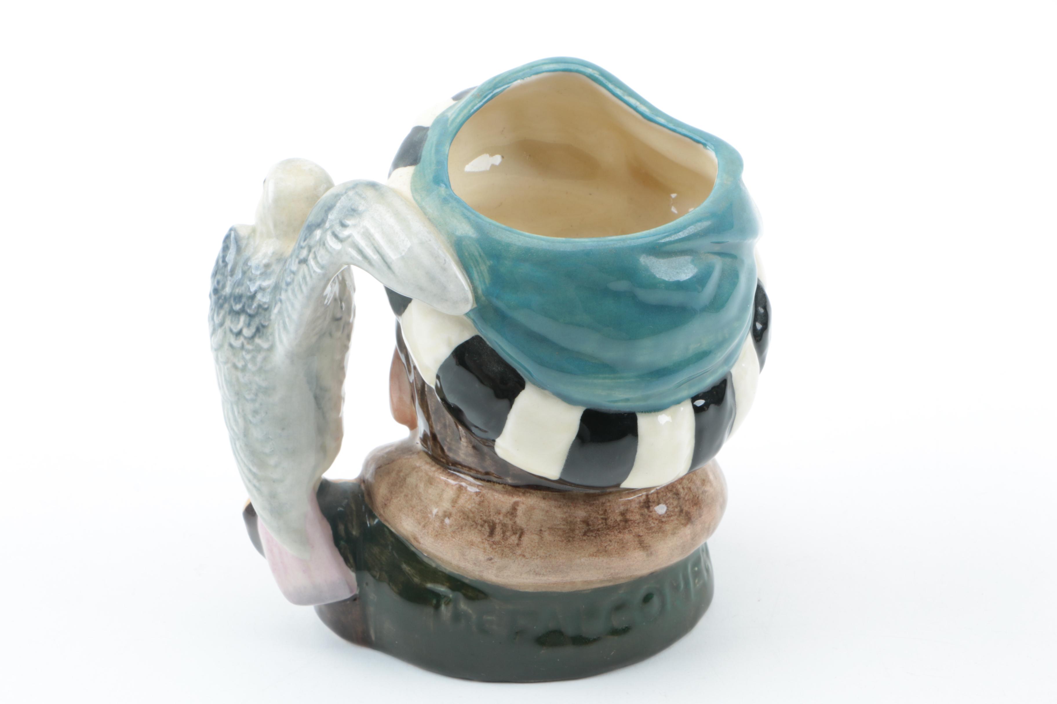 Vintage Figural Character Jugs Including Royal Doulton and Wood & Sons