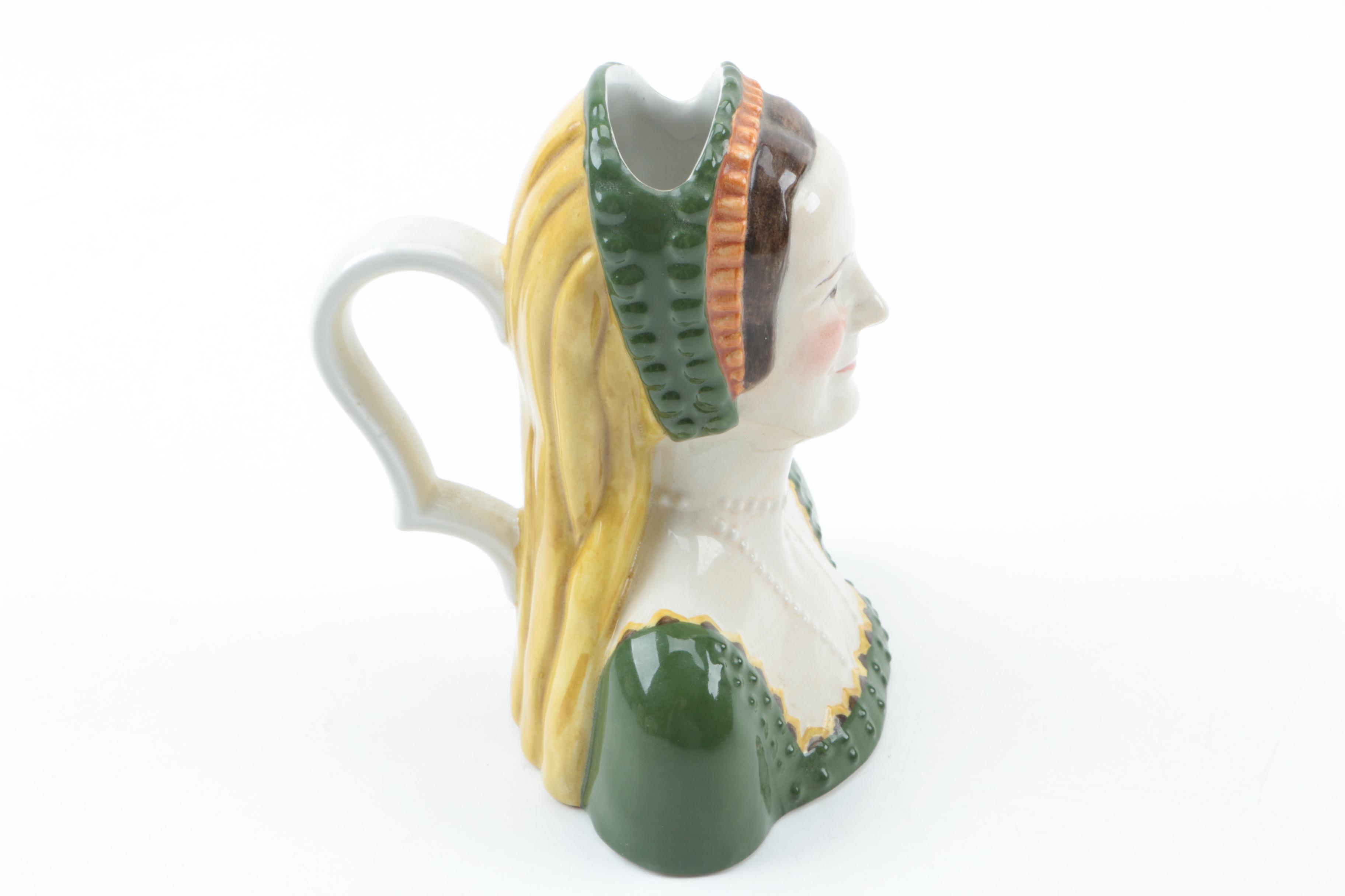 Vintage Figural Character Jugs Including Royal Doulton and Wood & Sons