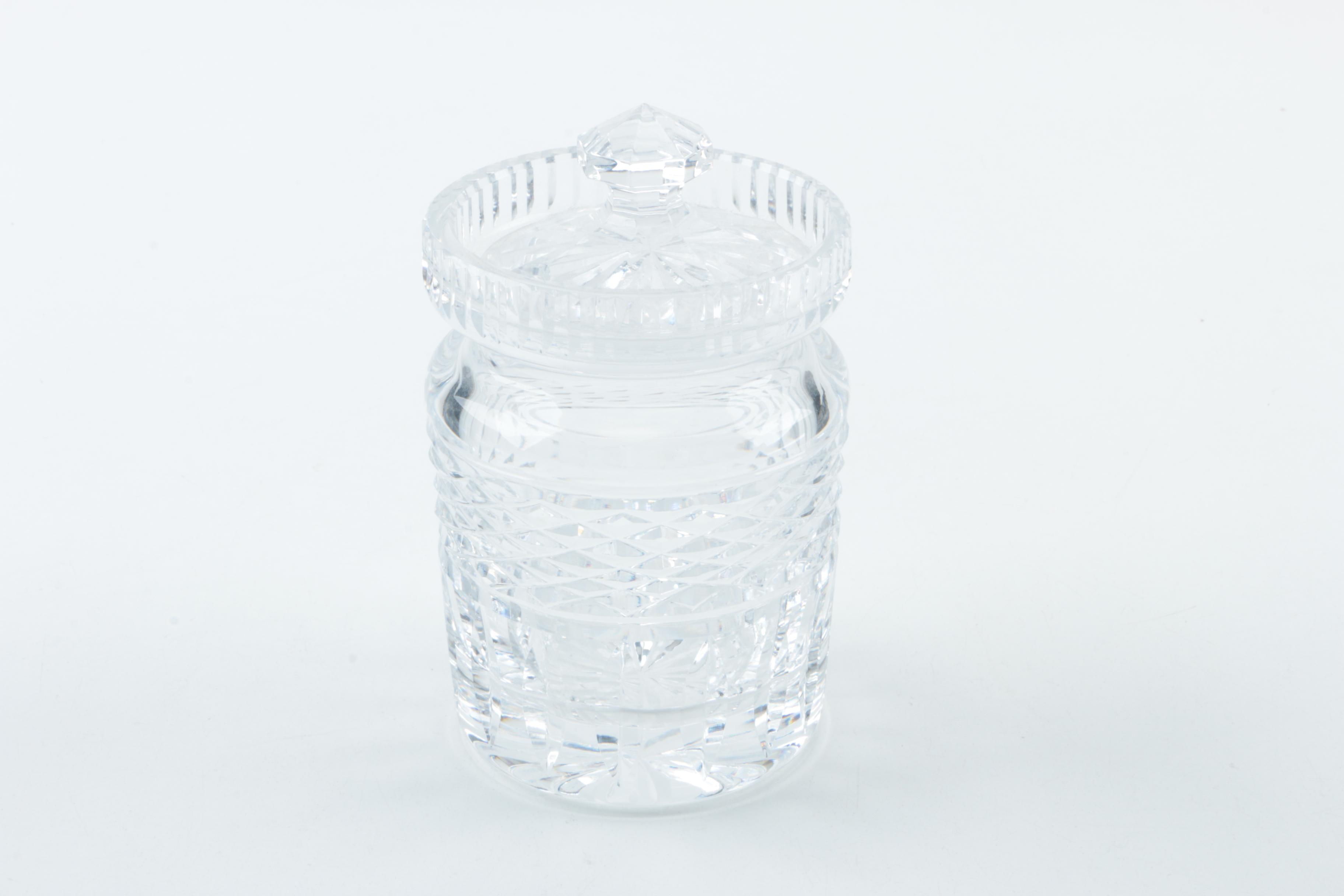 Crystal and Glass Serveware with Silver Plate Platter