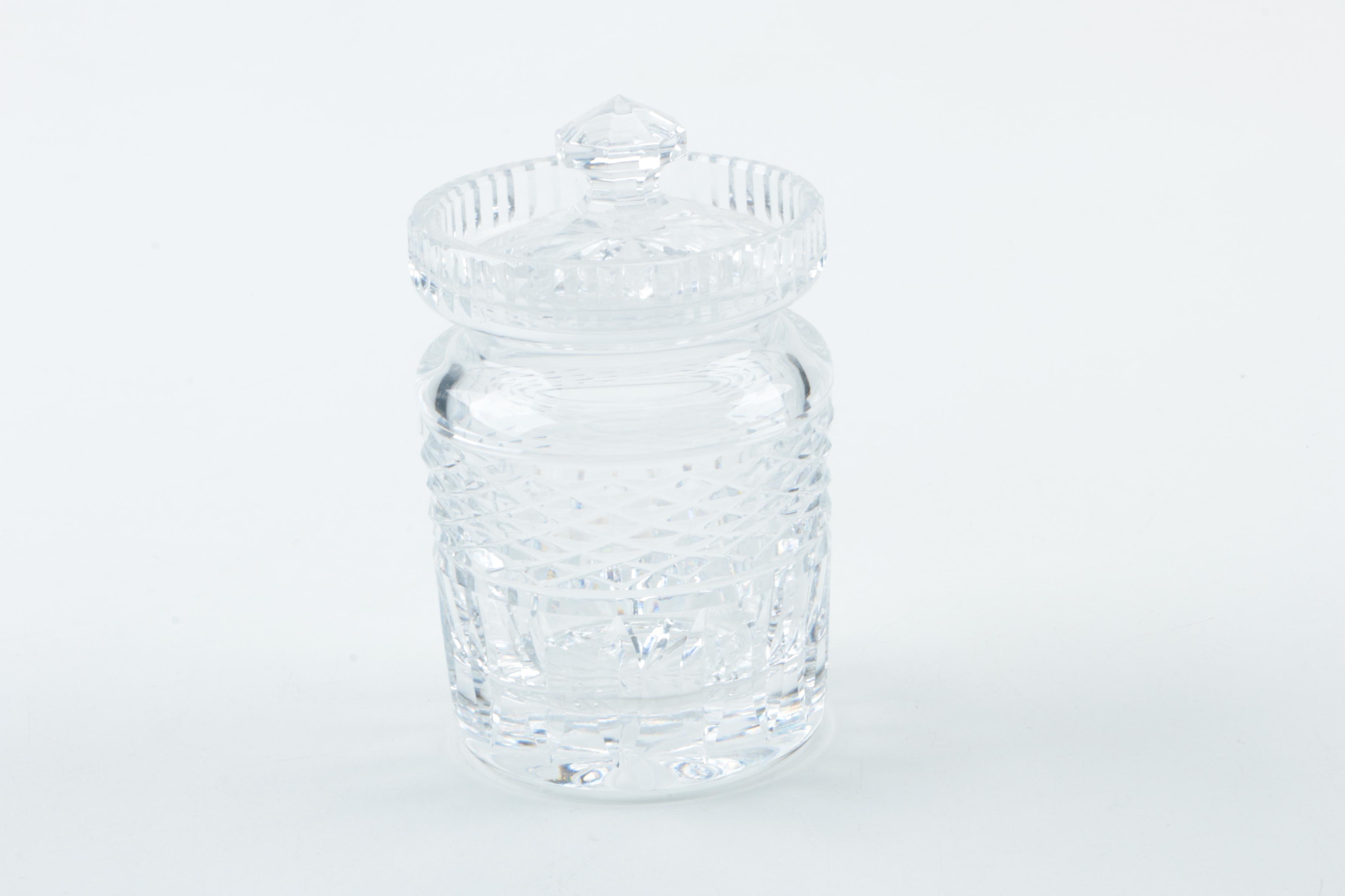 Crystal and Glass Serveware with Silver Plate Platter