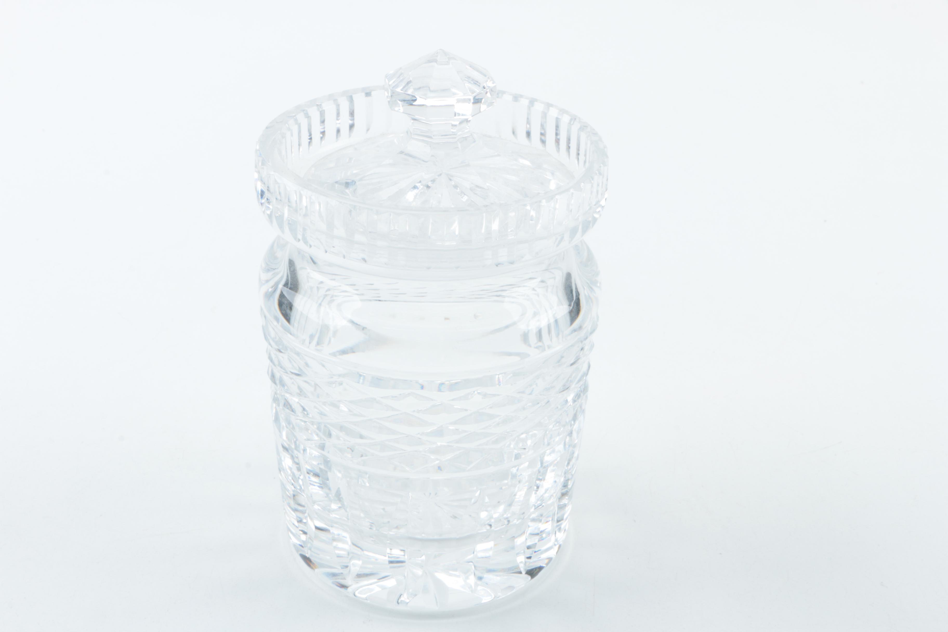 Crystal and Glass Serveware with Silver Plate Platter