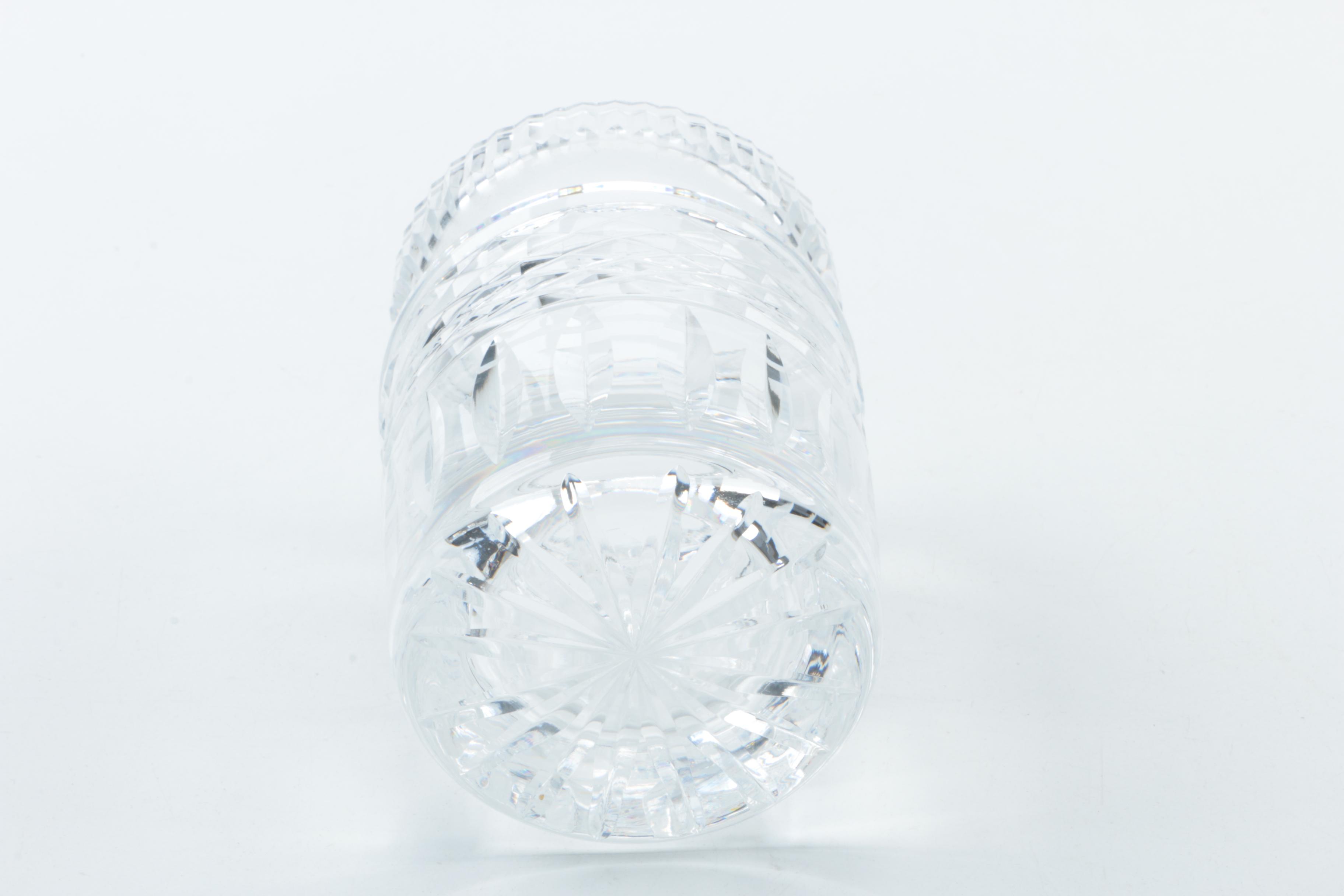 Crystal and Glass Serveware with Silver Plate Platter