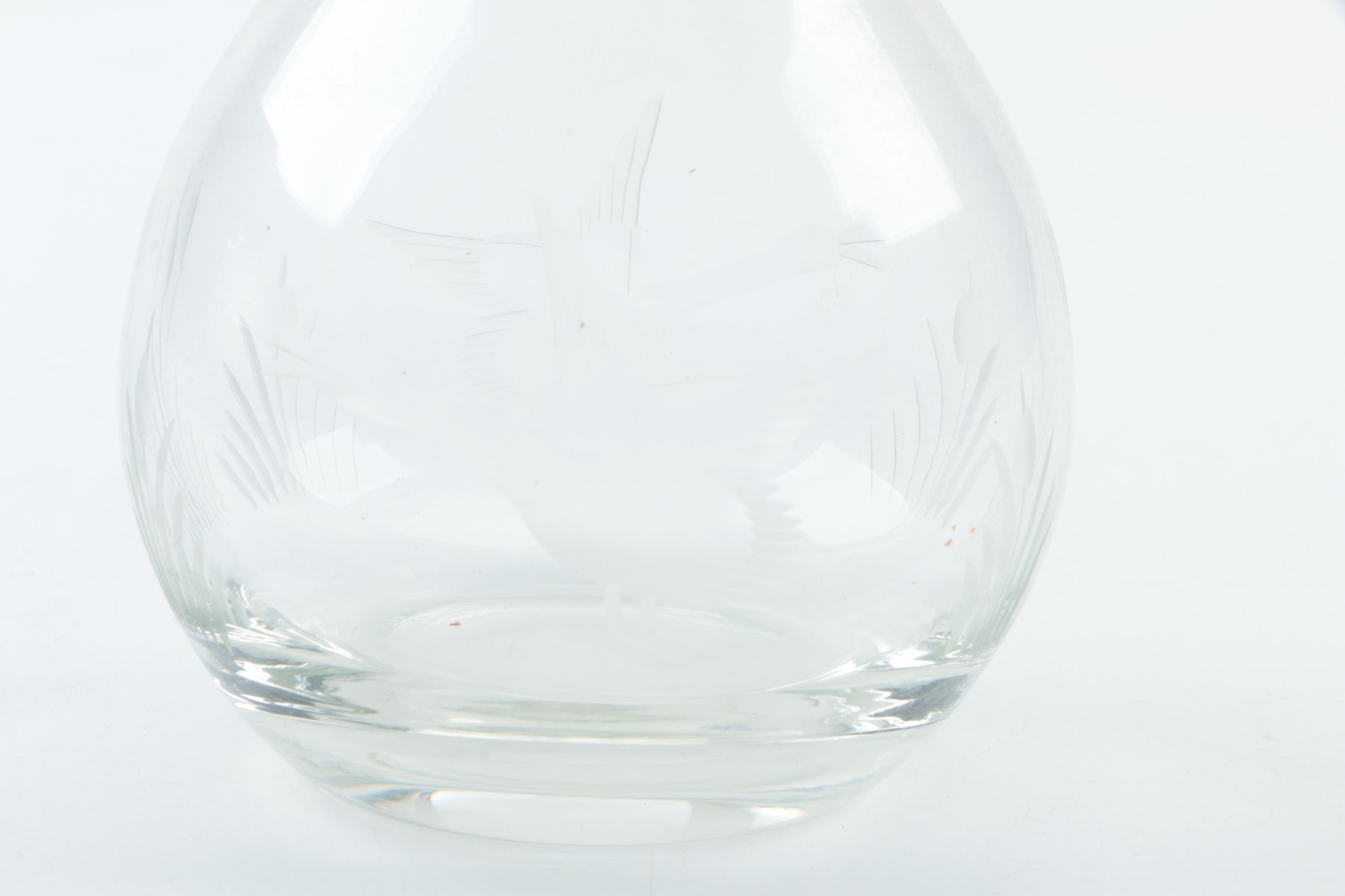 Crystal and Glass Serveware with Silver Plate Platter