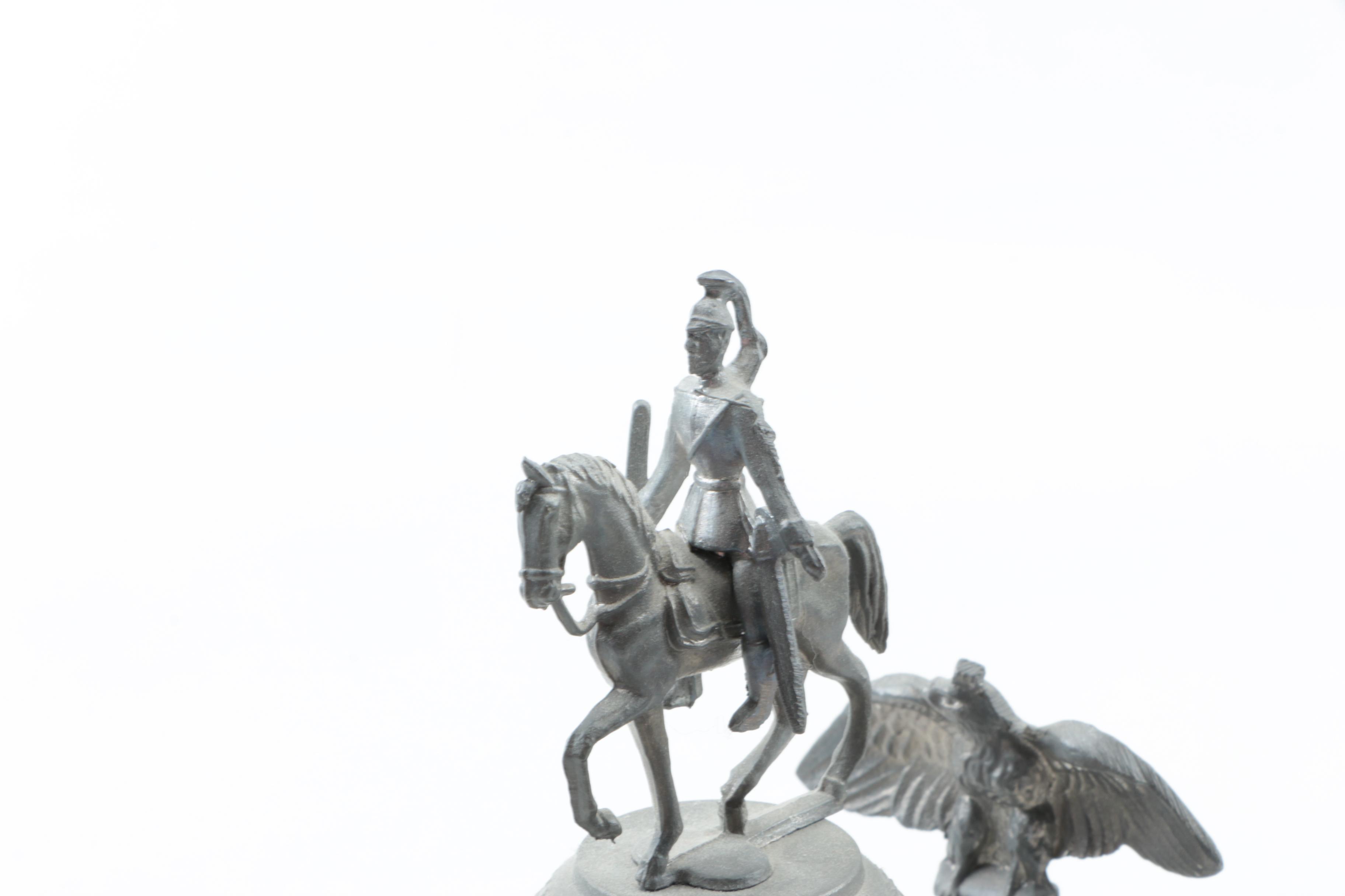 Chasseurs à Cheval Ceramic Beer Stein With Pewter Lid