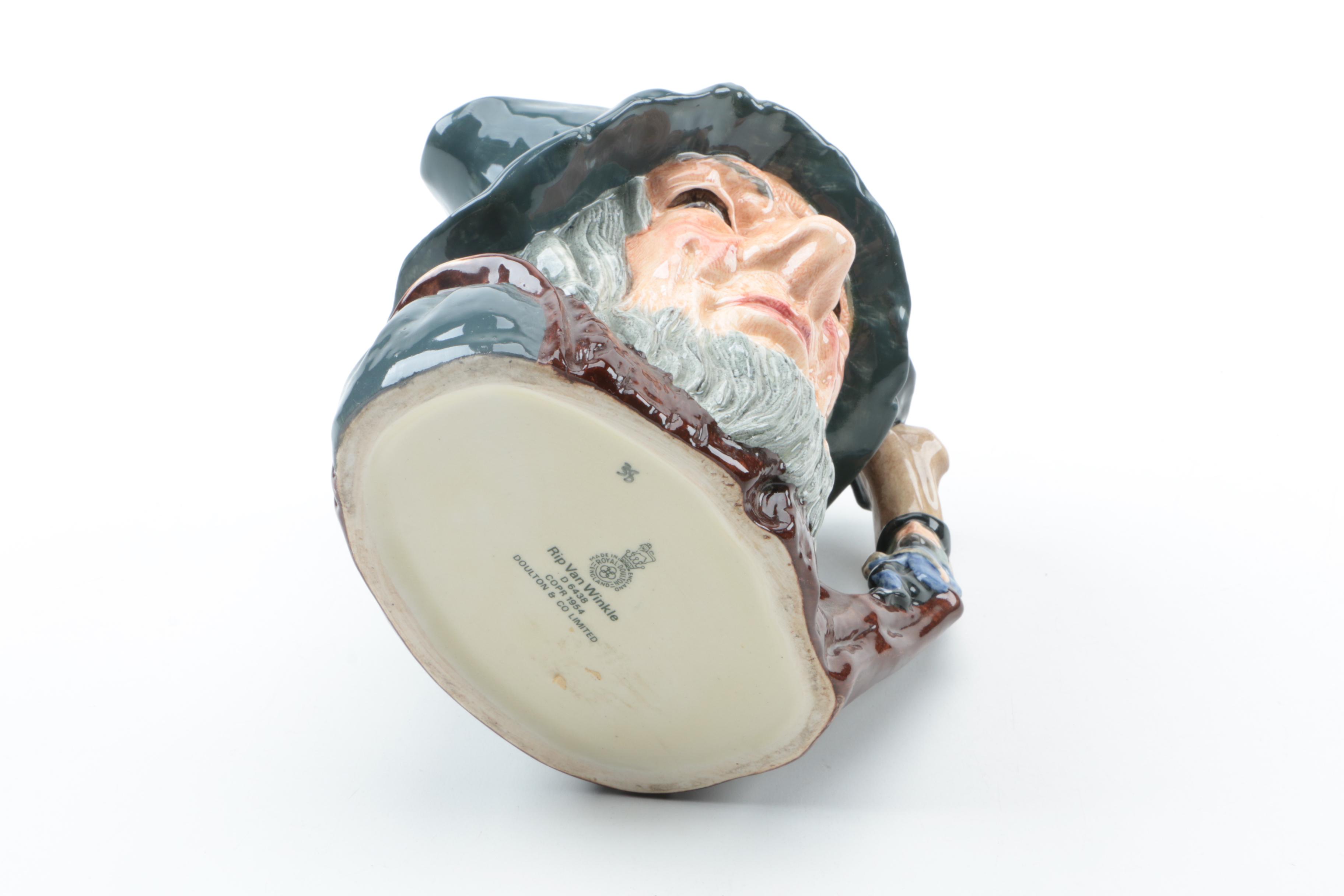 Royal Doulton "Rip Van Winkle" Ceramic Pitcher