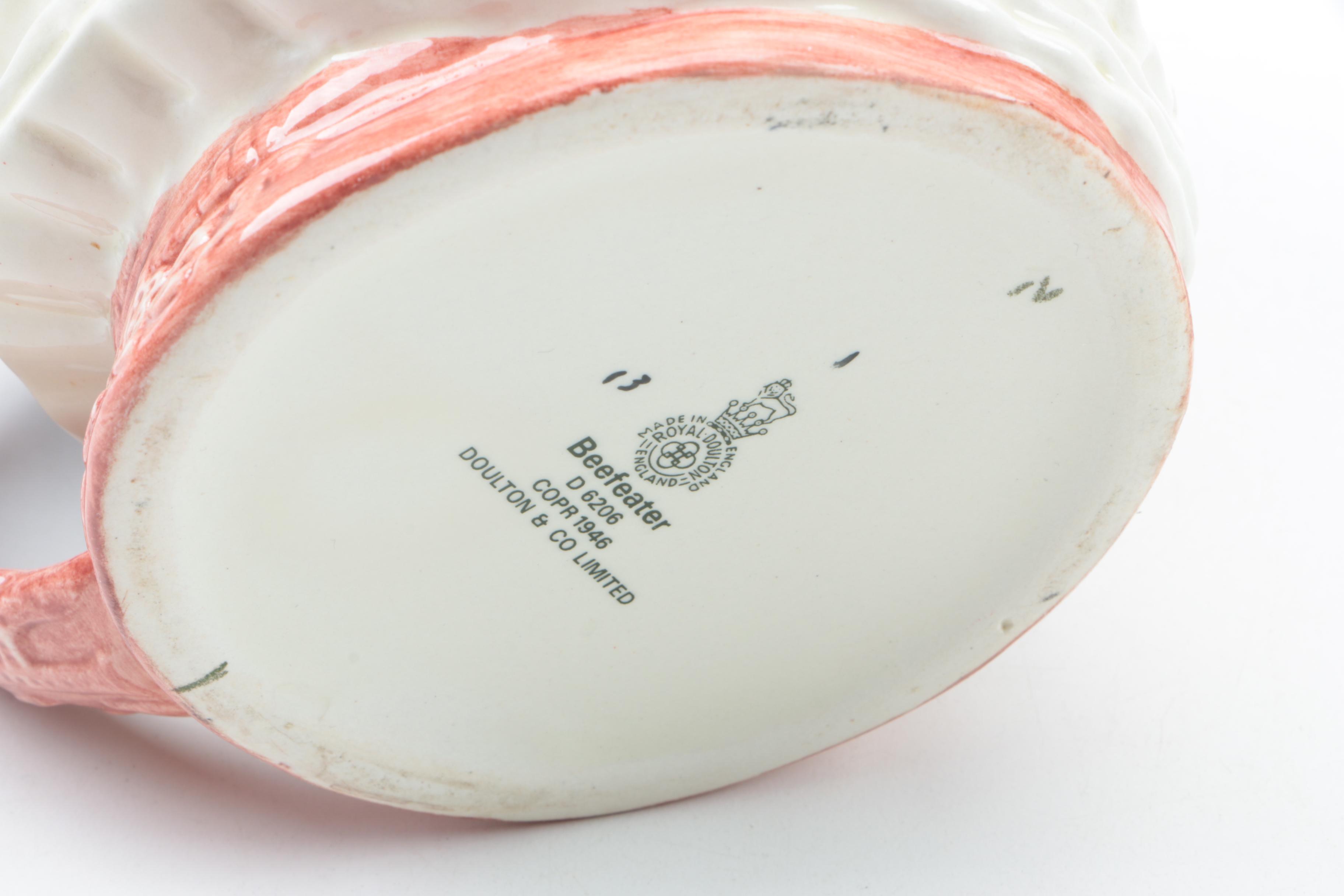 Royal Doulton Beefeater Ceramic Pitcher