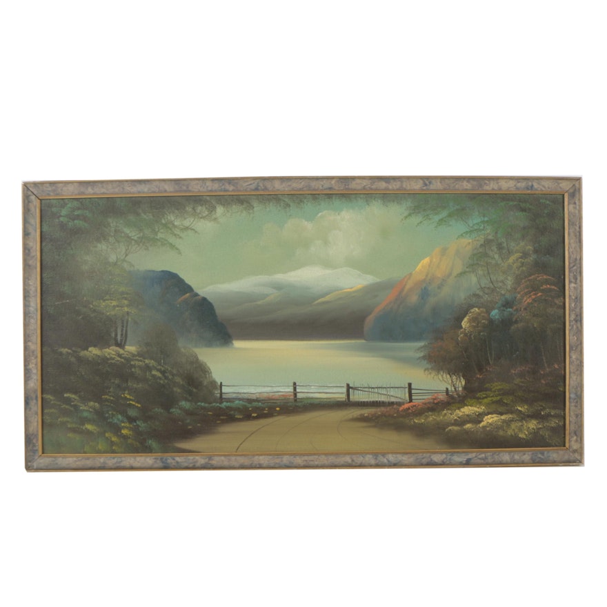 Alvah L. Browning Oil Painting "Rainier Park, Washington"