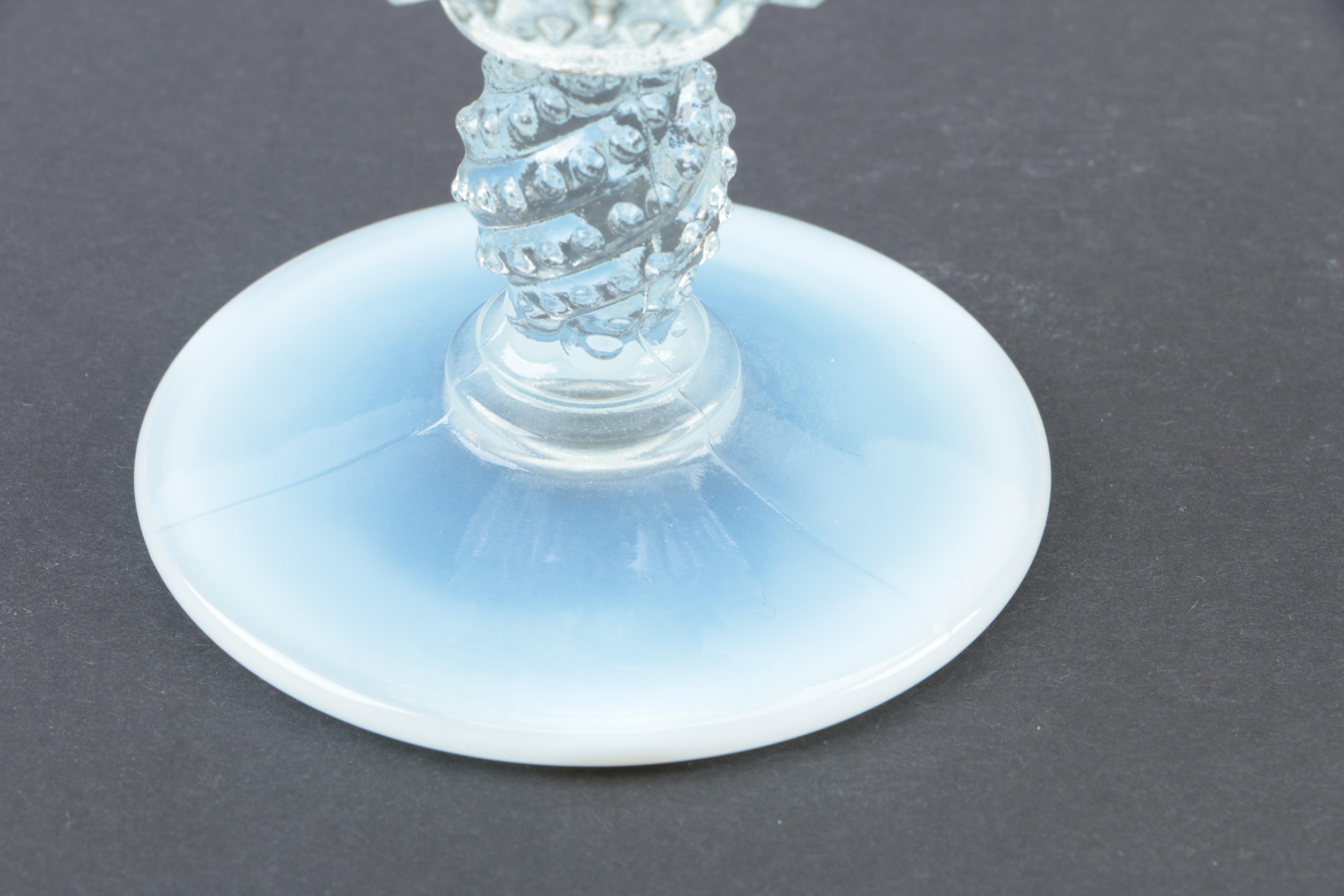 Vintage Fenton "Hobnail French" Opalescent Glass Water Goblets