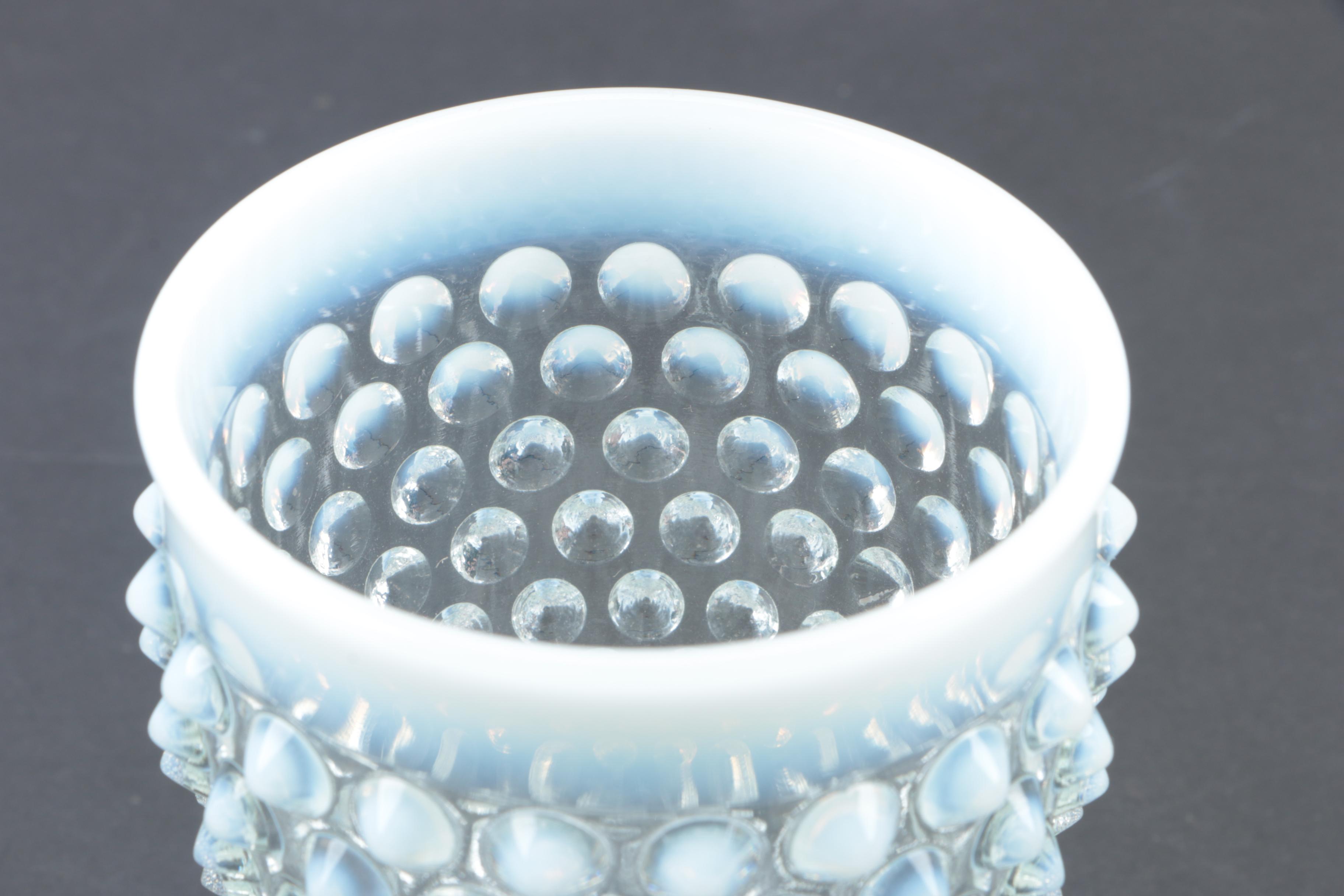 Vintage Fenton "Hobnail French" Opalescent Glass Water Goblets