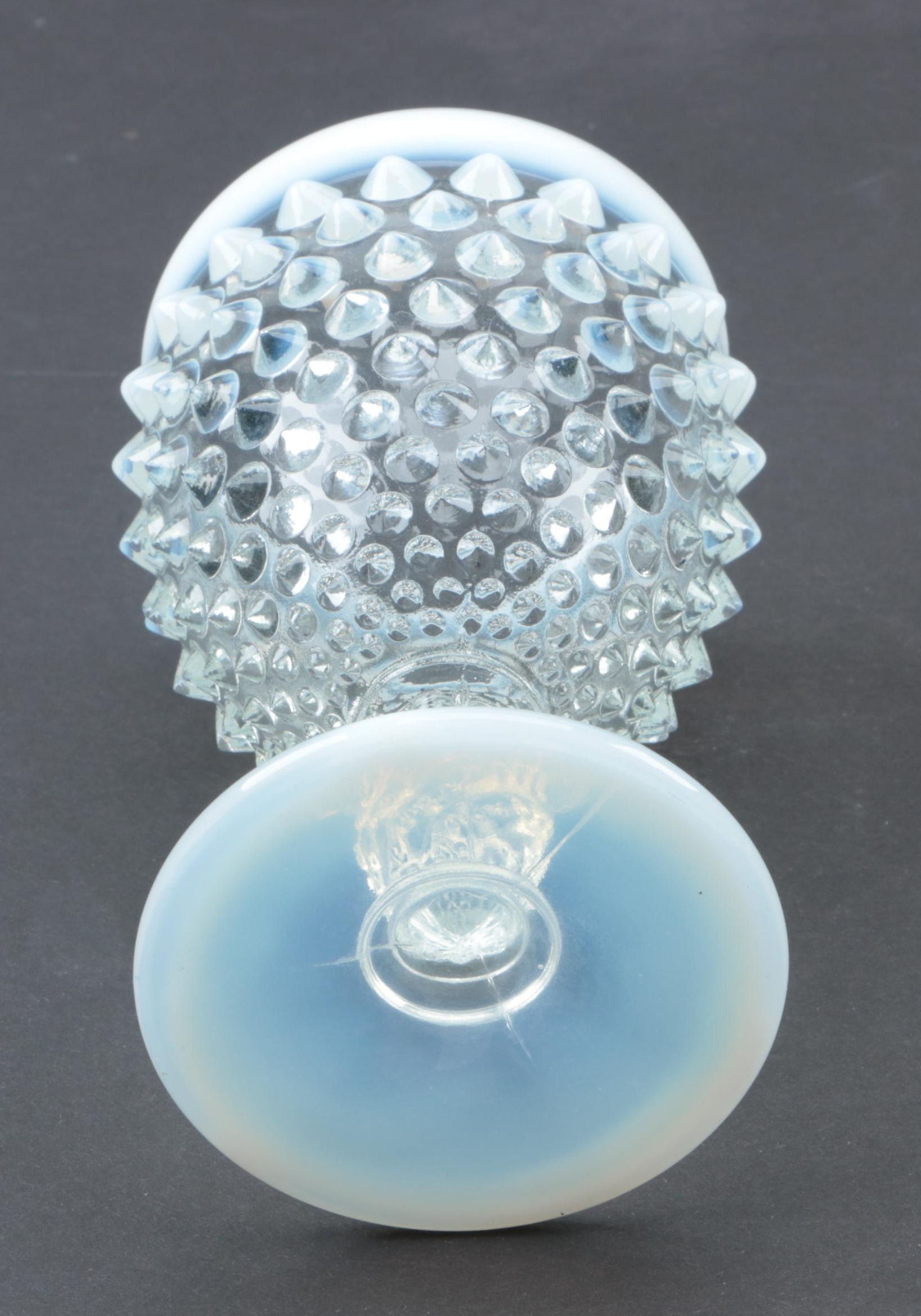 Vintage Fenton "Hobnail French" Opalescent Glass Water Goblets