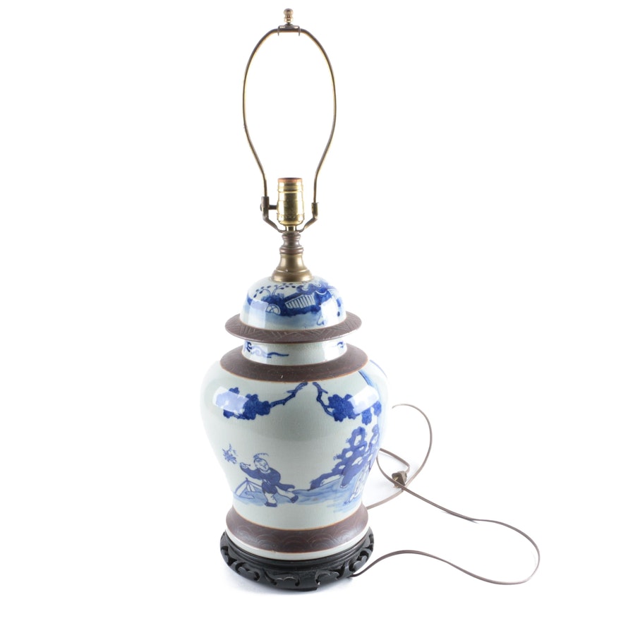 Asian Inspired Ceramic Lamp