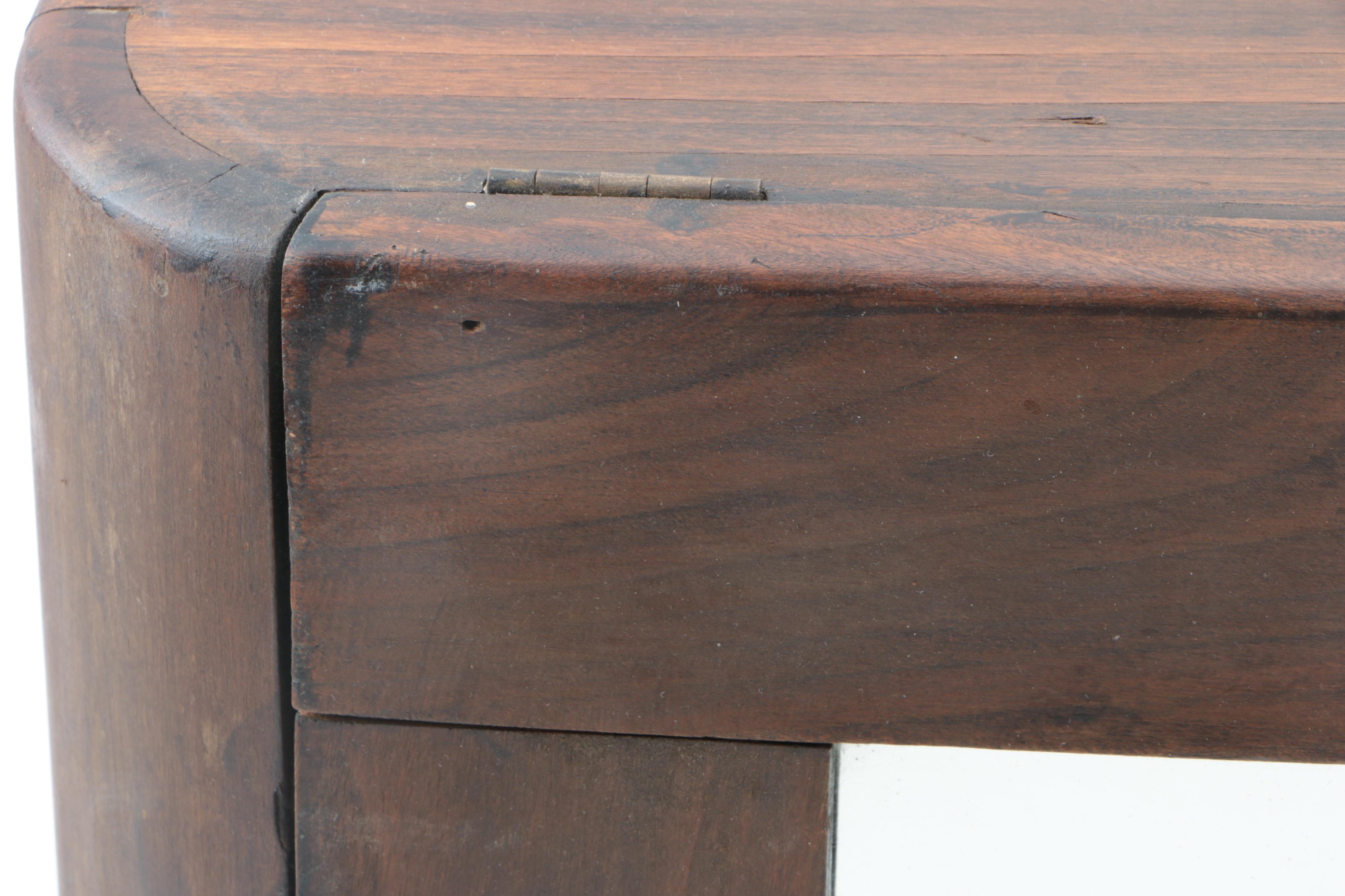 Vintage Rustic Walnut Bathroom Medicine Cabinet