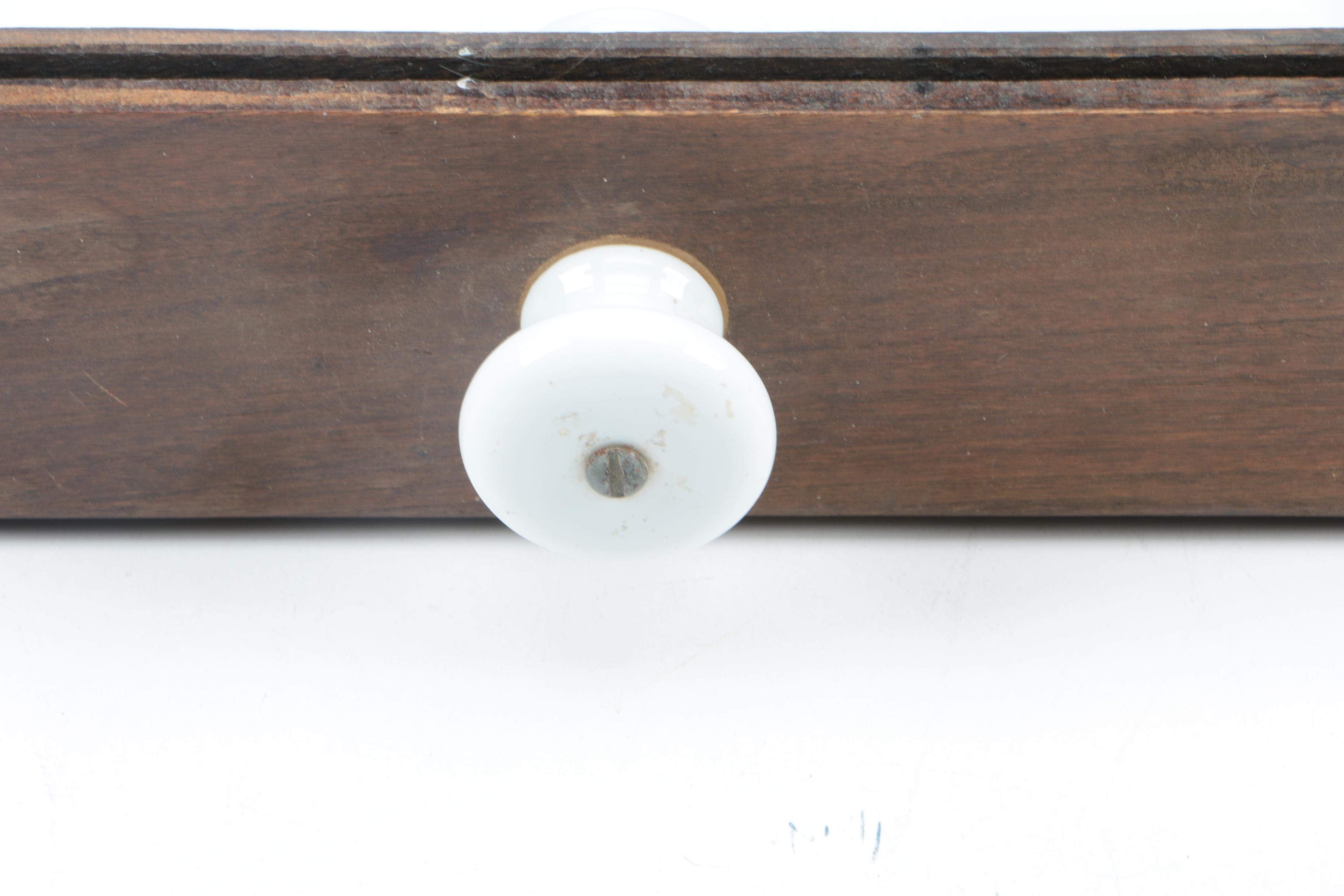 Vintage Rustic Walnut Bathroom Medicine Cabinet