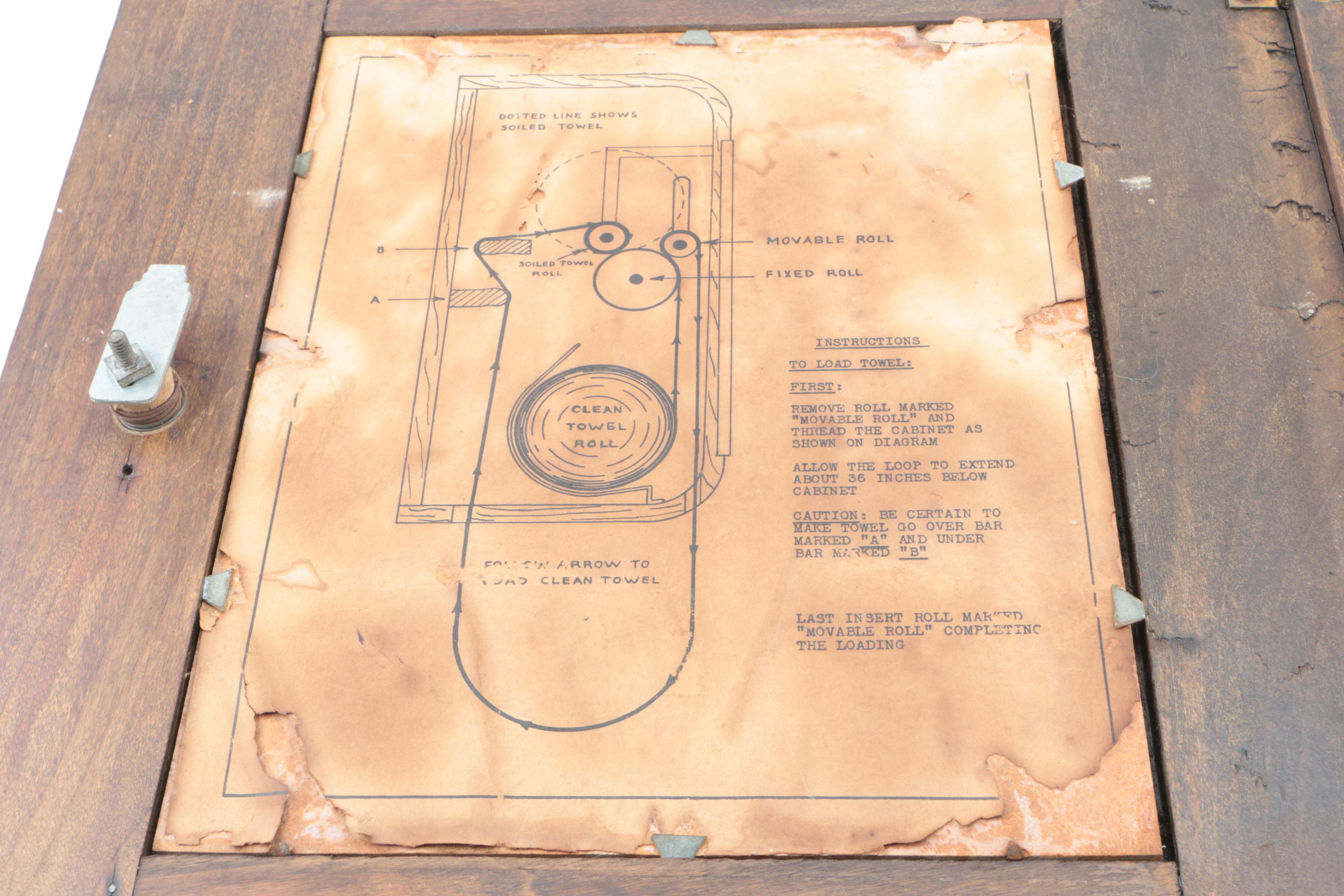 Vintage Rustic Walnut Bathroom Medicine Cabinet