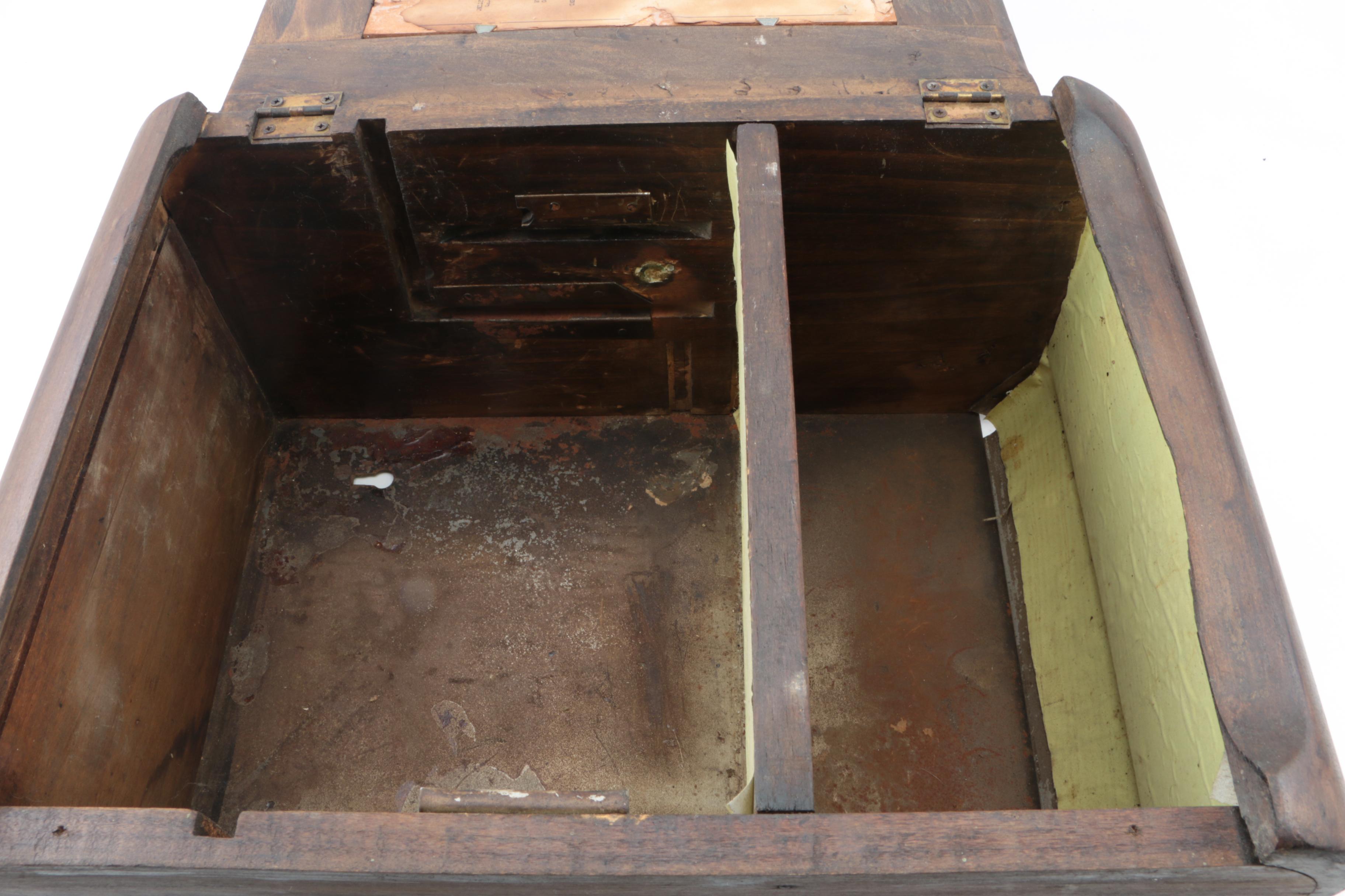 Vintage Rustic Walnut Bathroom Medicine Cabinet