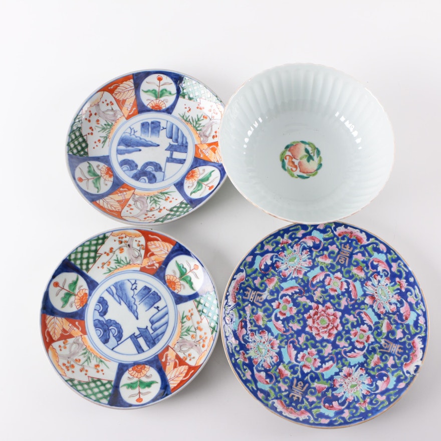 Ceramic and Porcelain Serveware Including Imari Style