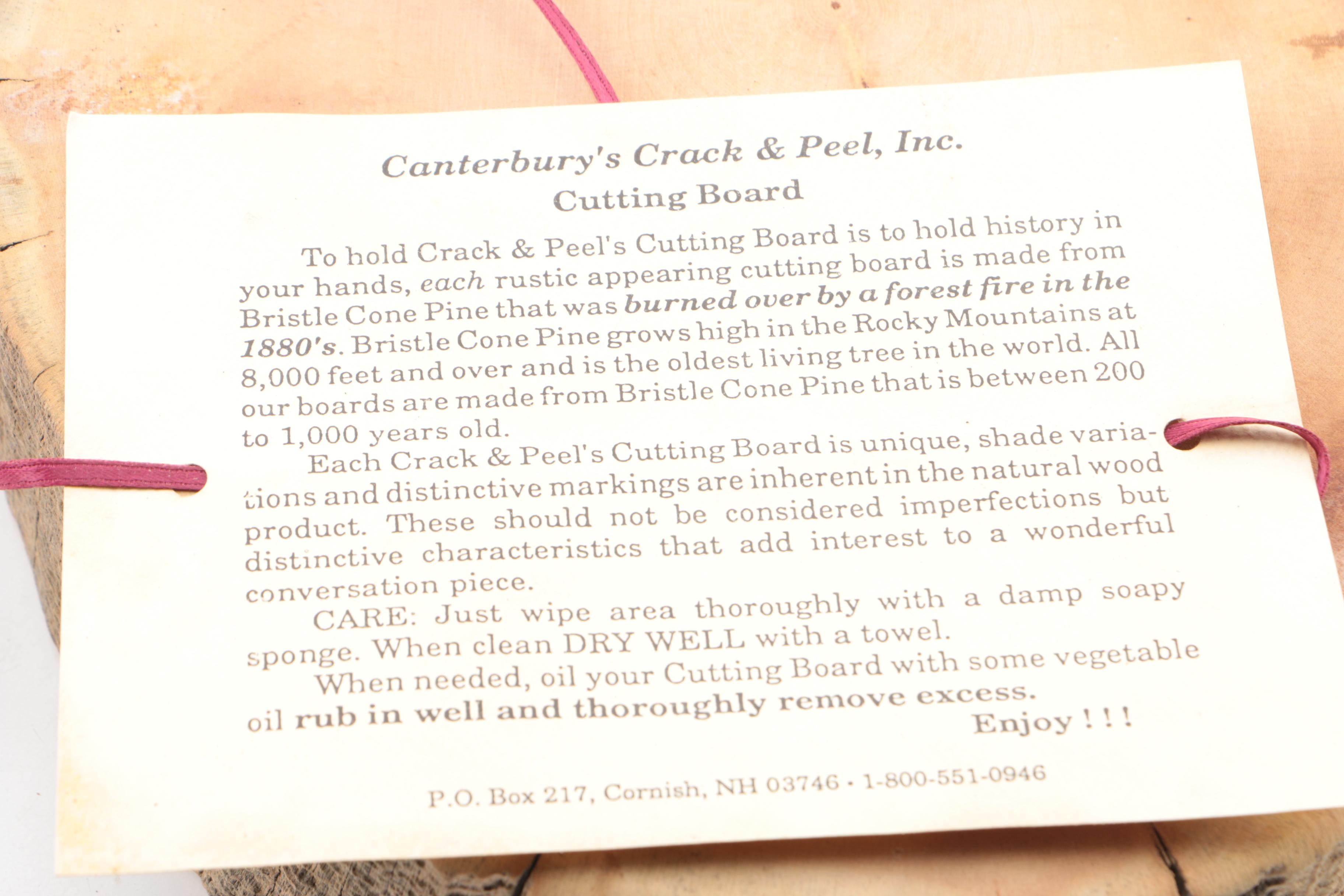 Canterbury's Crack & Peel Tableware