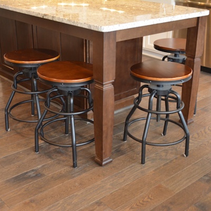 Four Counter Height Swivel Stools