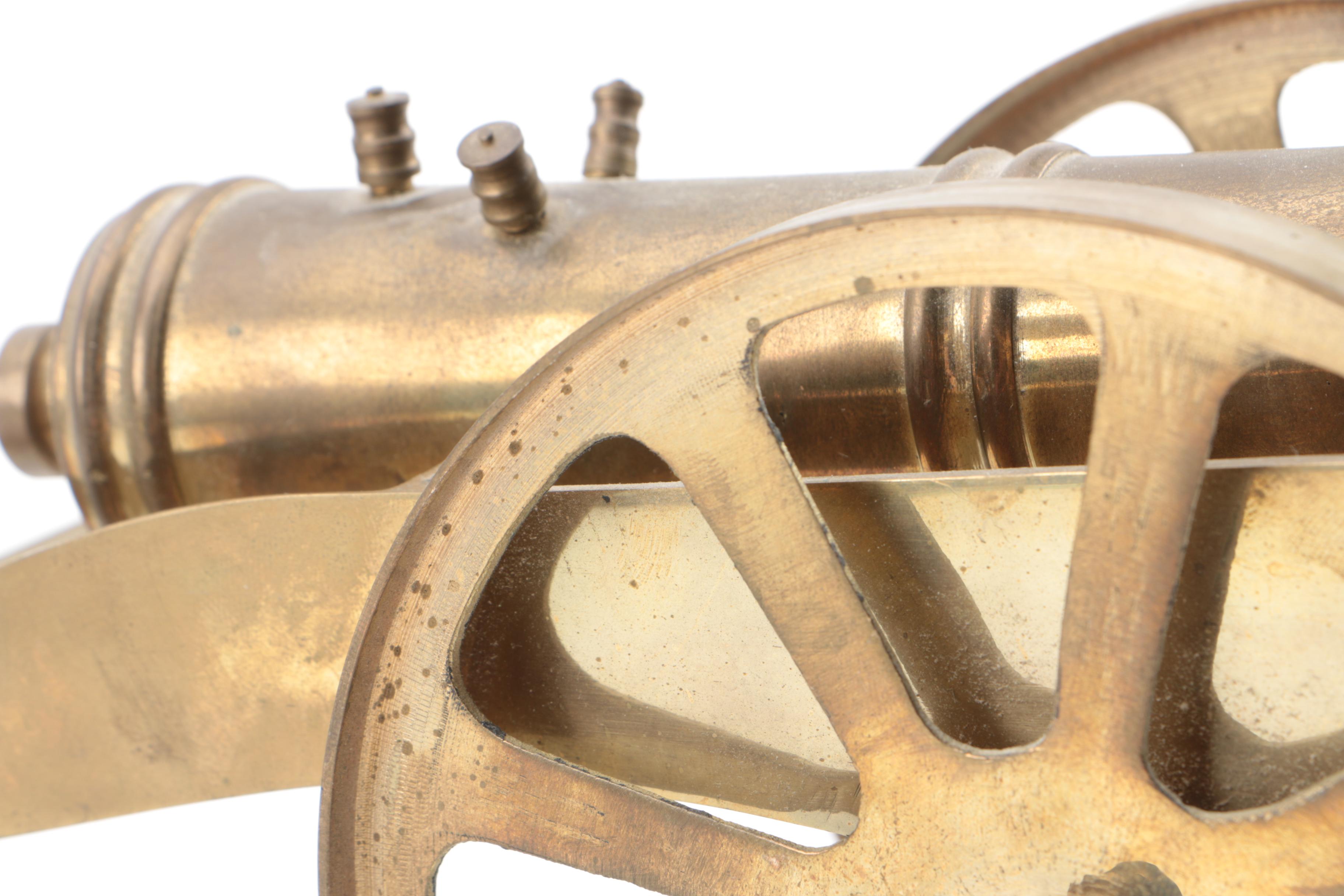 Vintage Decorative Brass Cannon