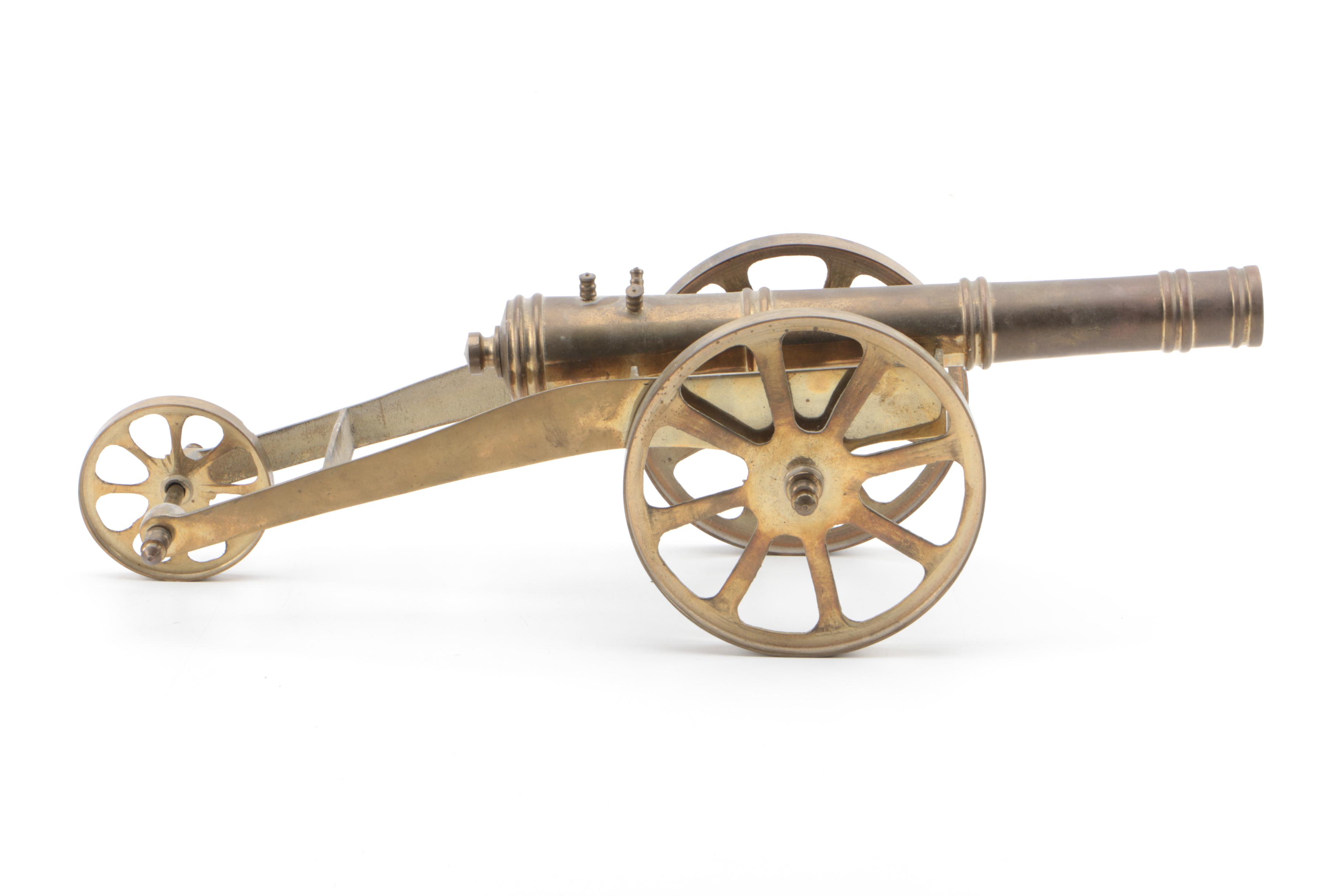 Vintage Decorative Brass Cannon