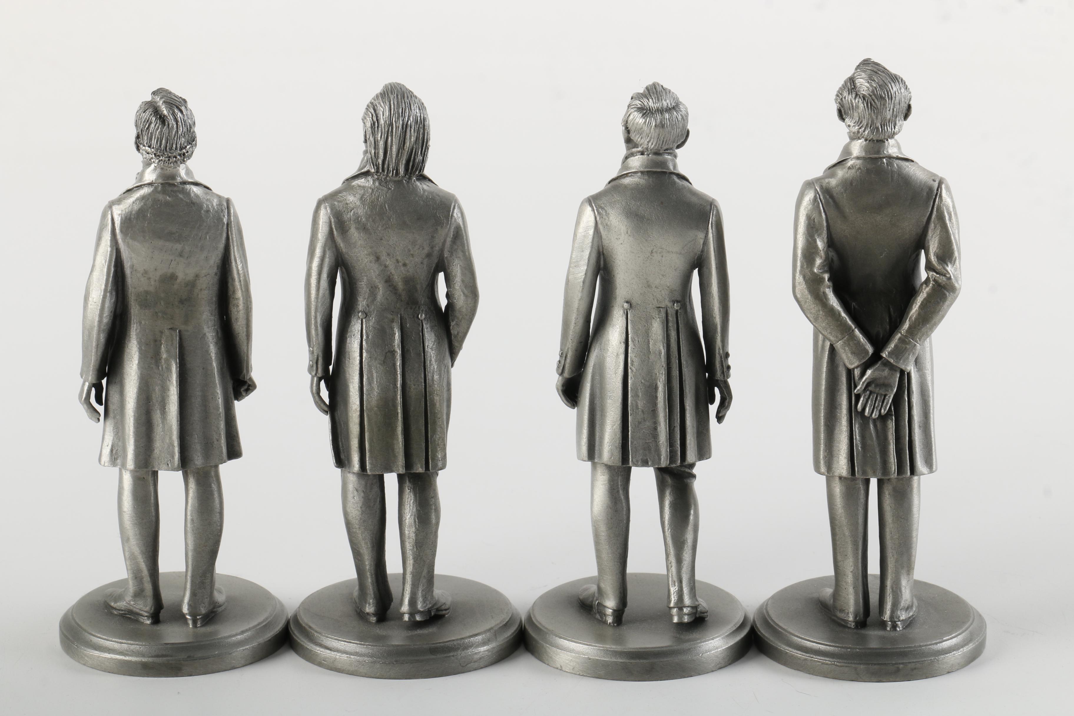 Vintage Lance Pewter American President Figurines