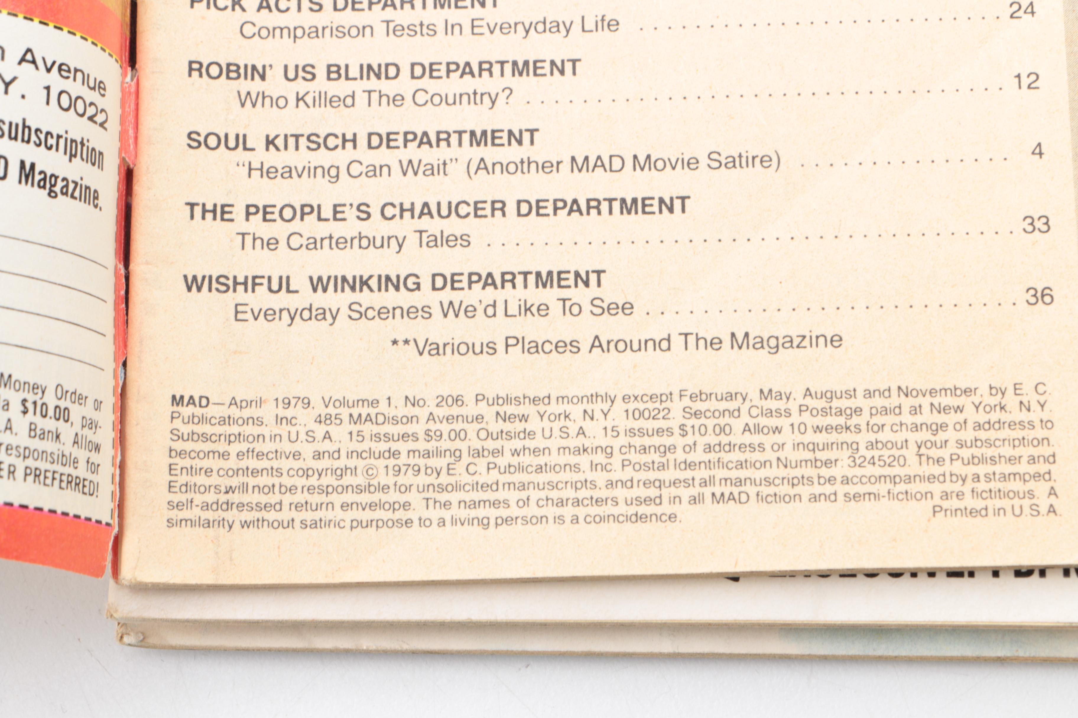 Vintage "MAD" Magazines