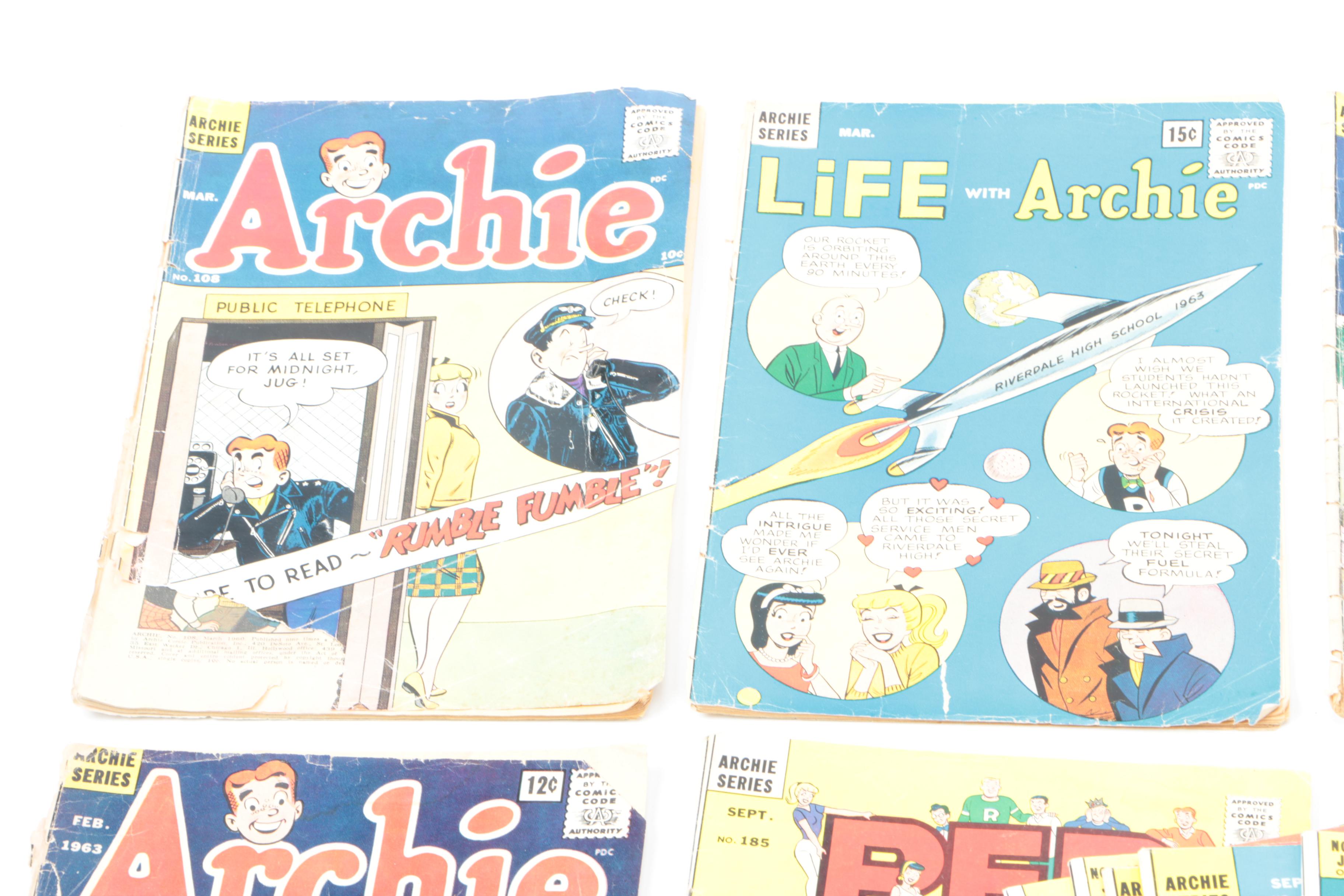 Vintage Archie Comics Including "Mad House" and "Archie and Me"