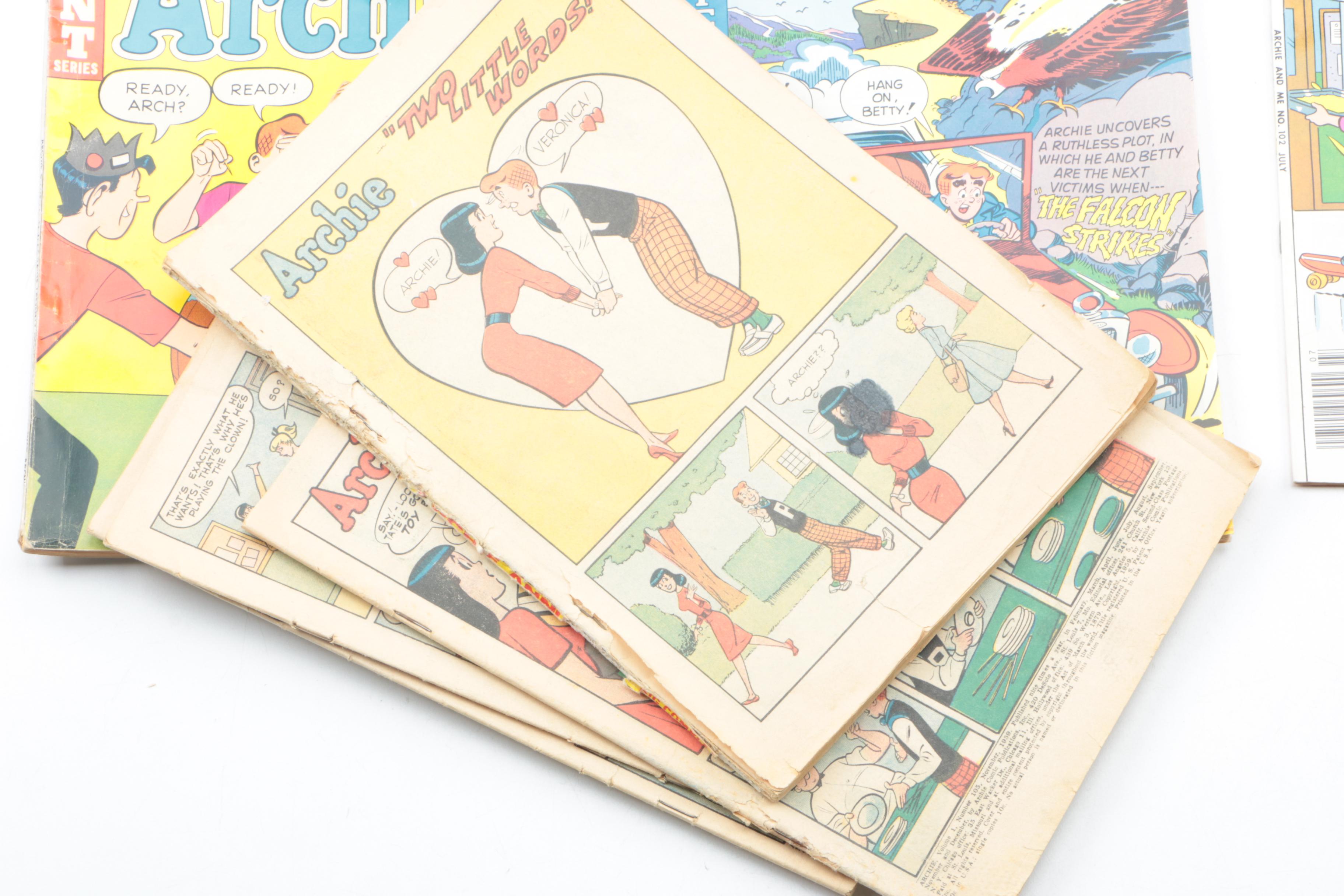 Vintage Archie Comics Including "Mad House" and "Archie and Me"
