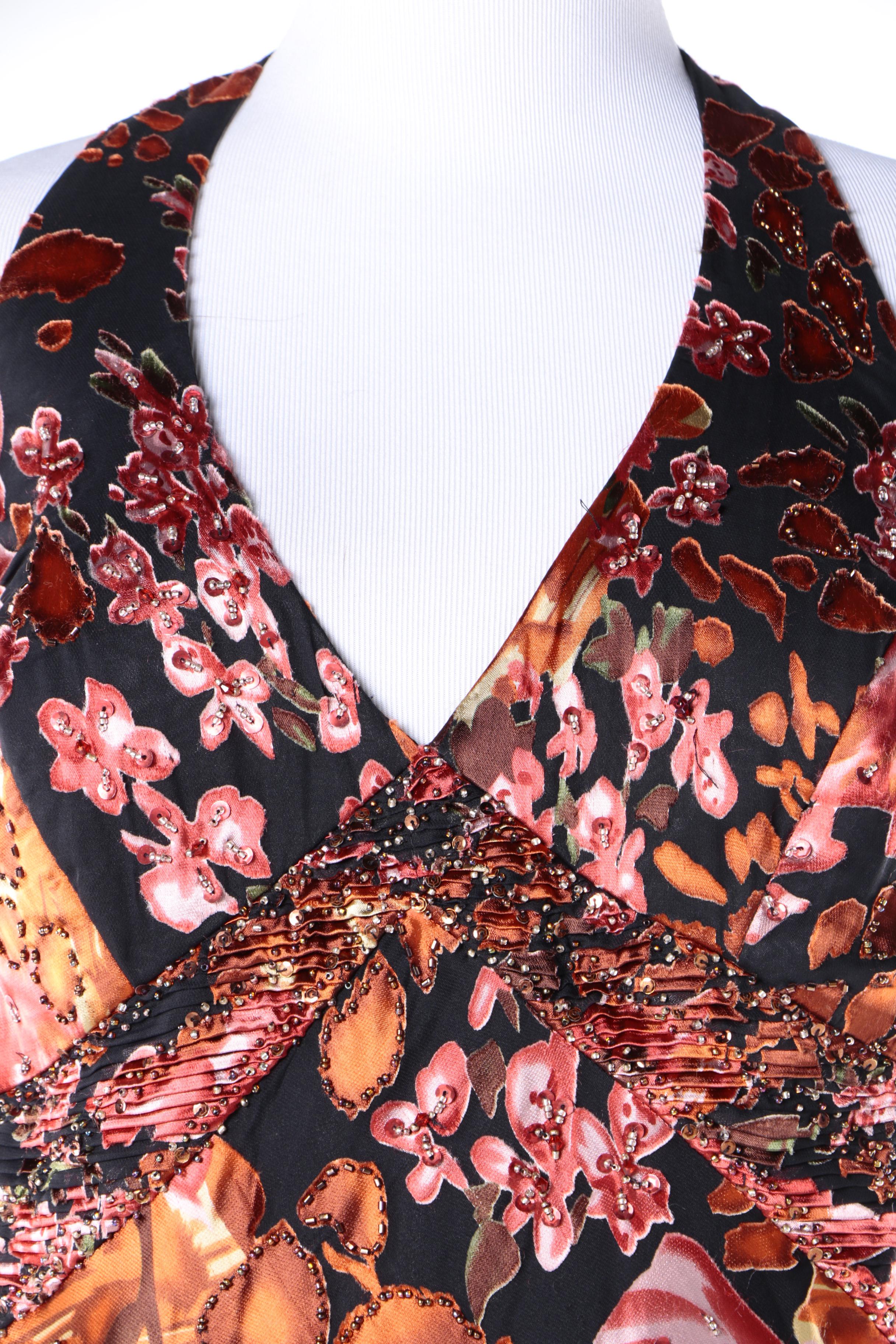 Sue Wong Nocturne Embellished Silk and Rayon Blend Sleeveless Gown