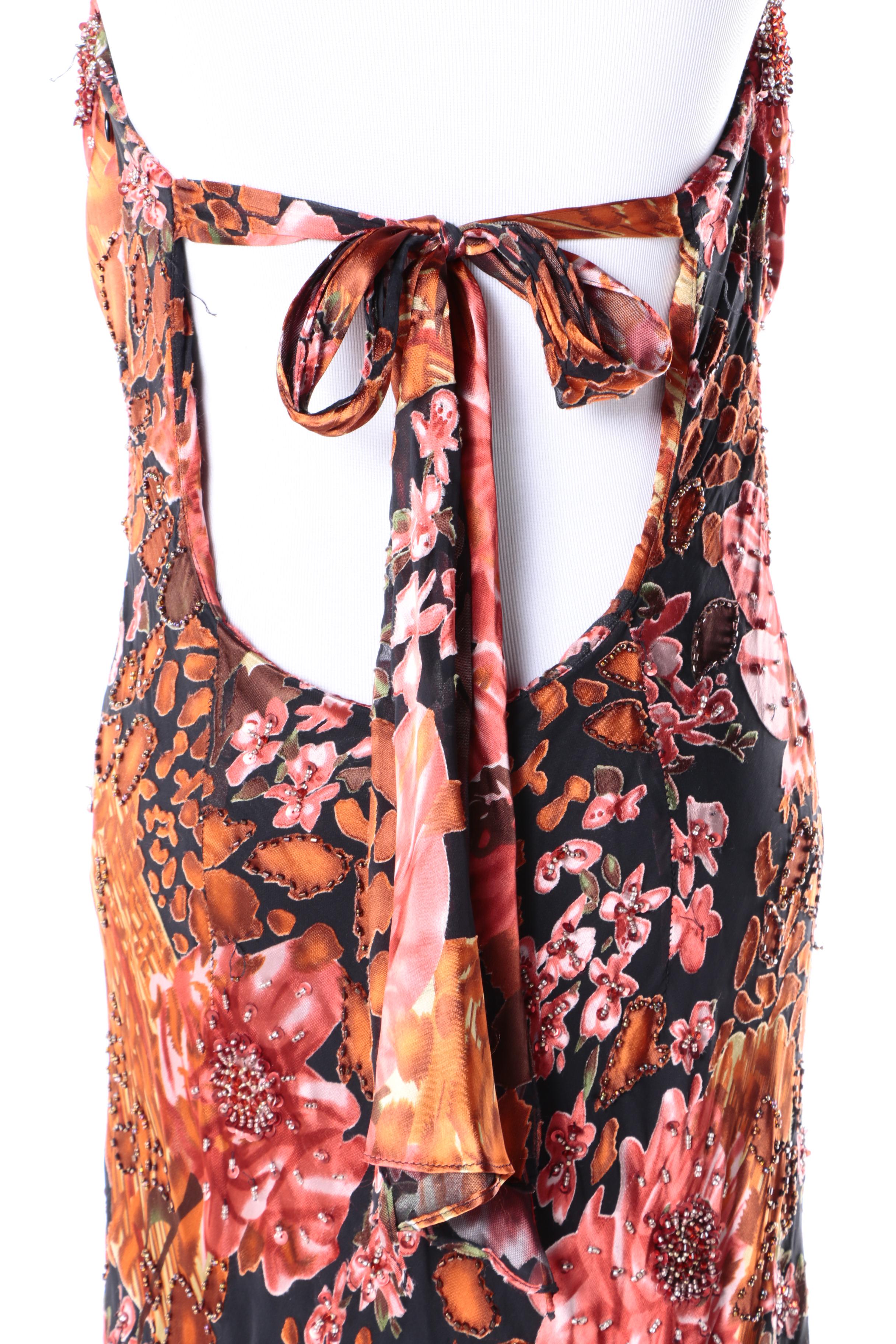 Sue Wong Nocturne Embellished Silk and Rayon Blend Sleeveless Gown