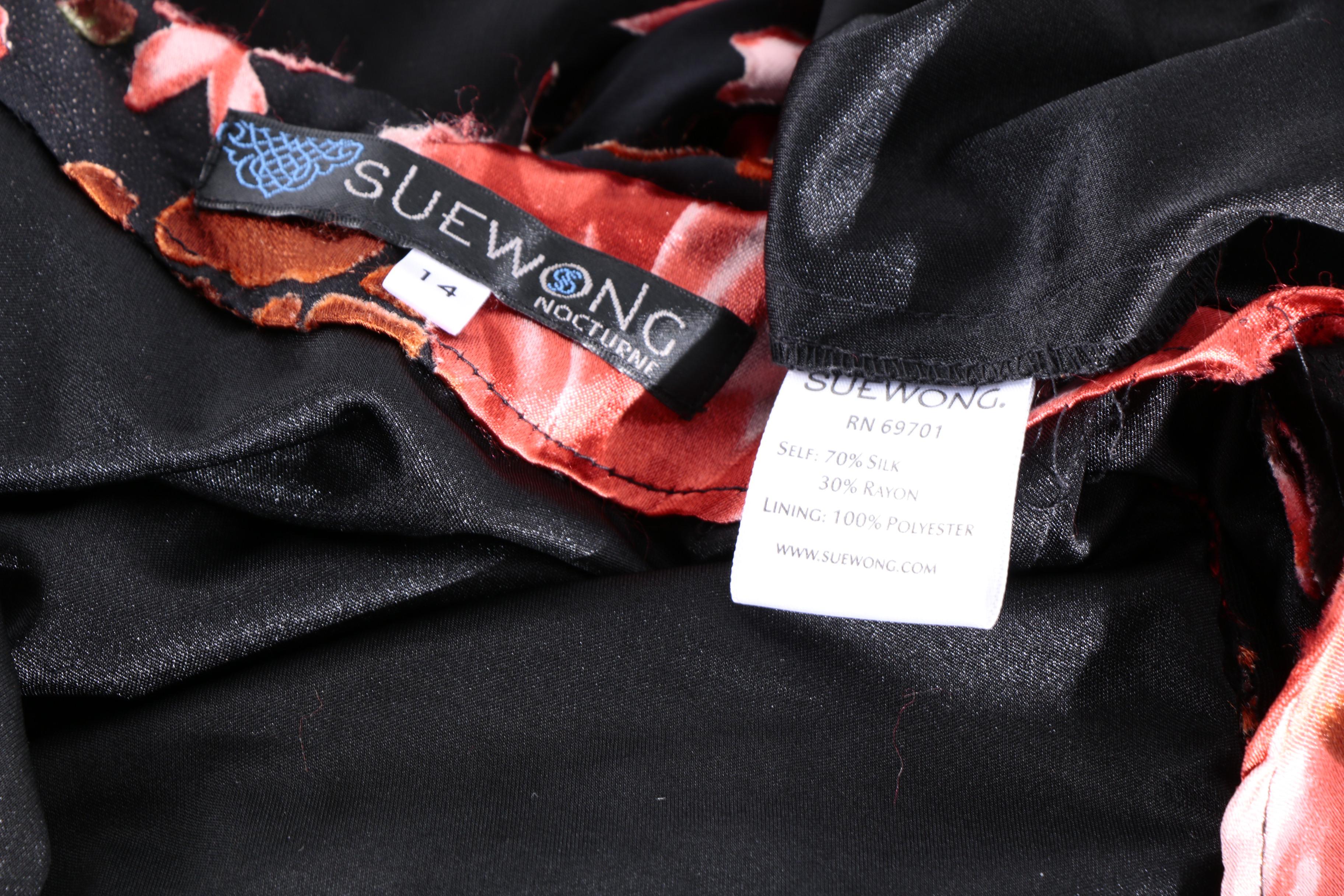 Sue Wong Nocturne Embellished Silk and Rayon Blend Sleeveless Gown