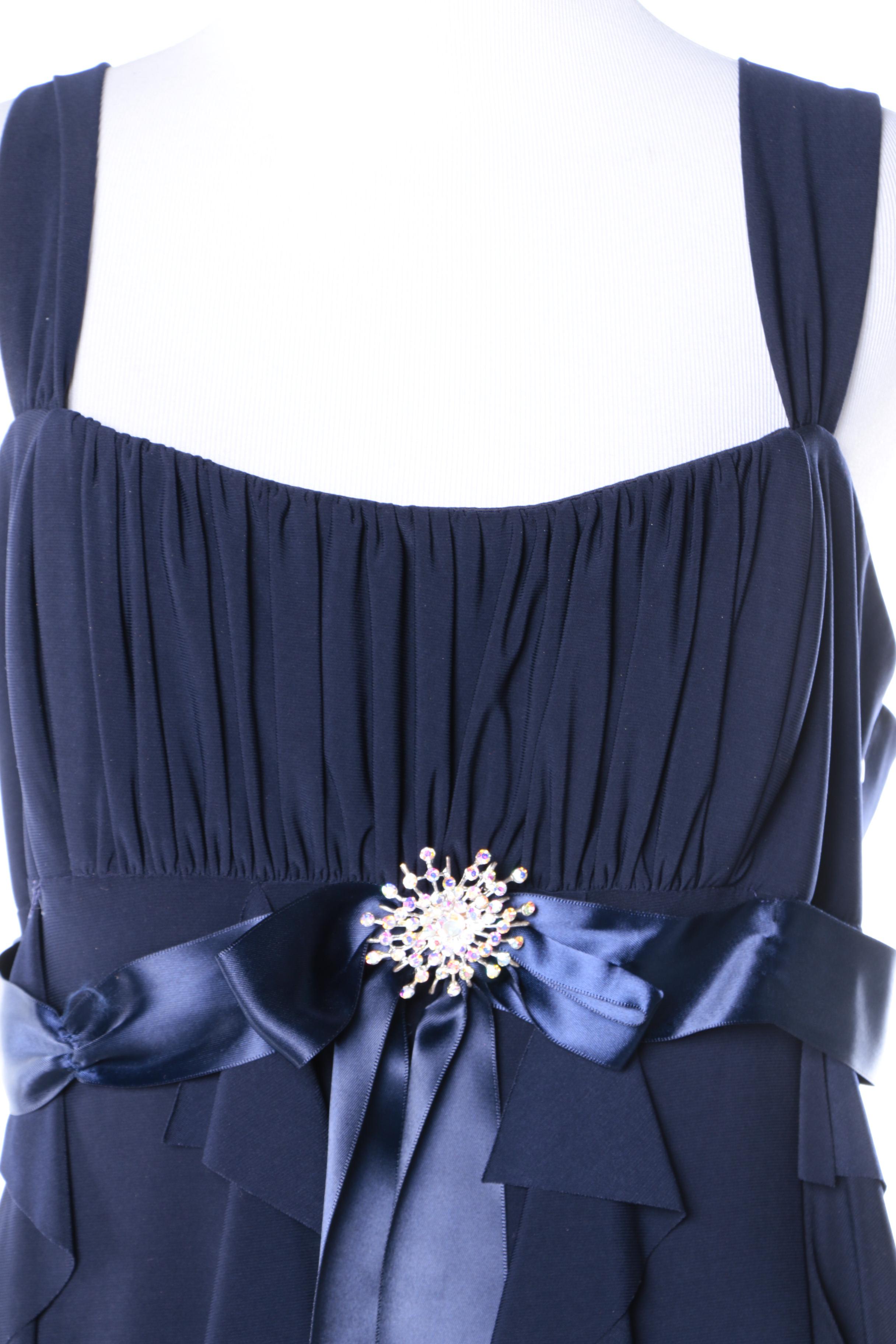 Cache Blue Sleeveless Dress