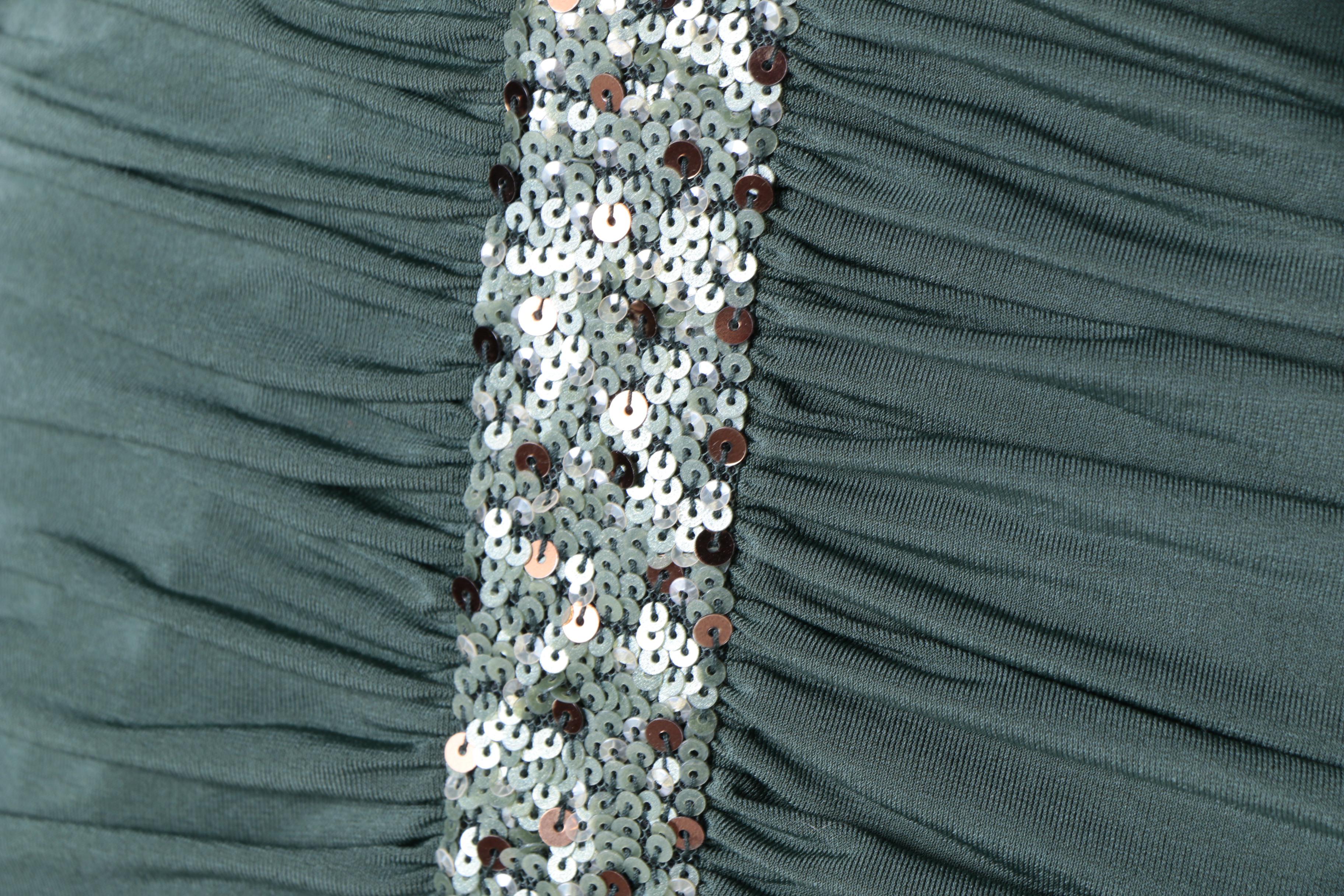 BCBG Max Azria Green Sleeveless Cocktail Dress