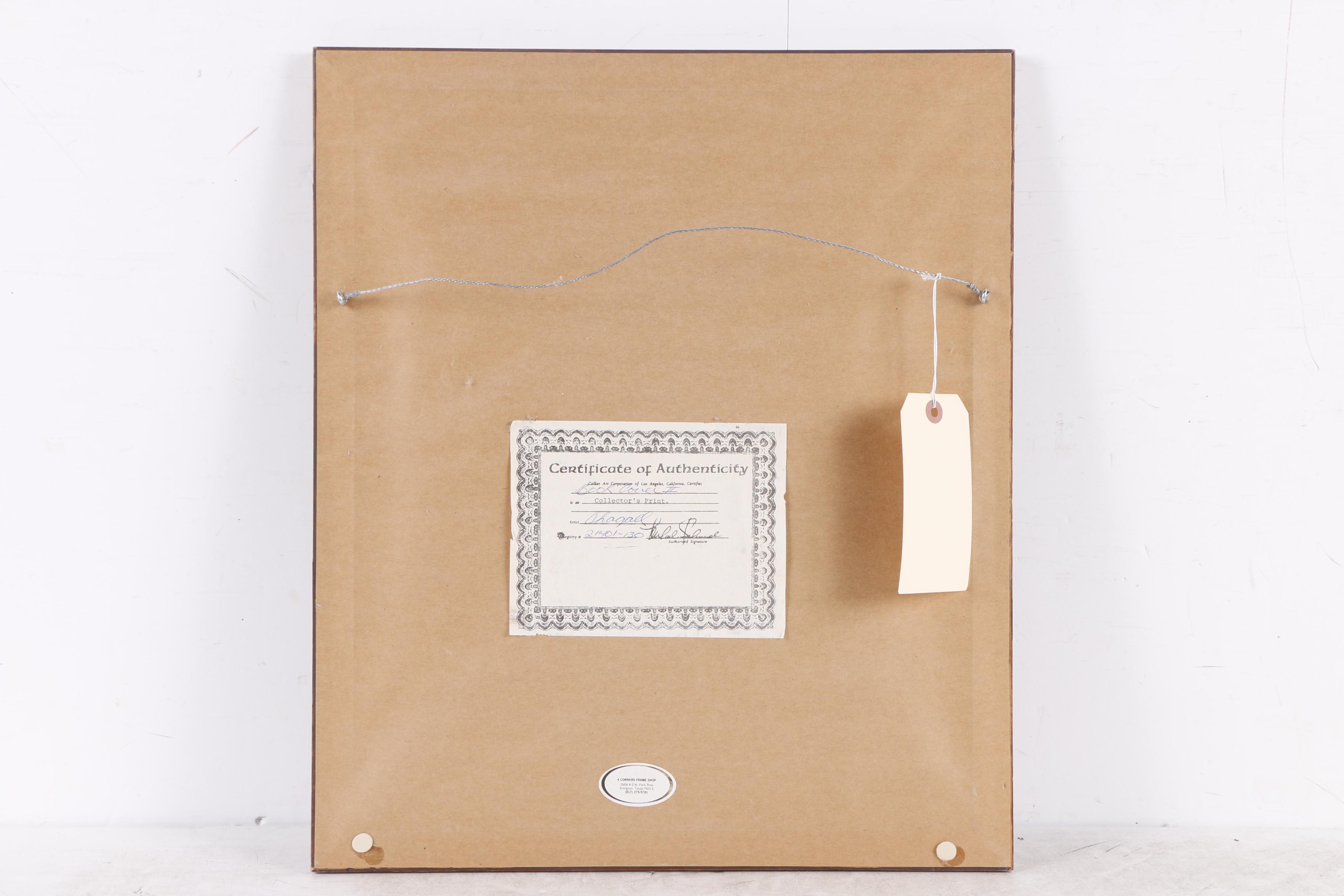 Offset Lithograph After Marc Chagall