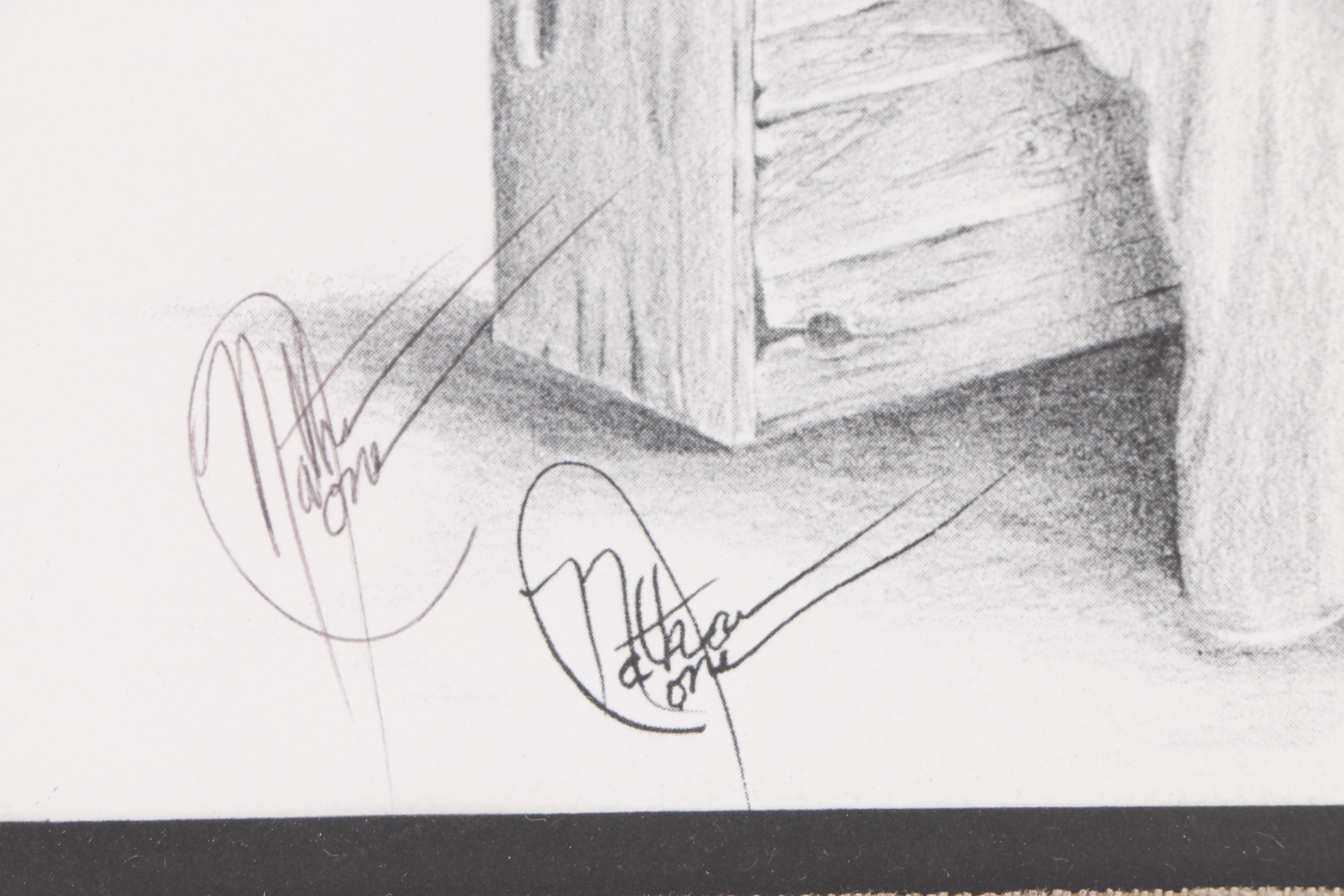 Nathan Jones Halftone Print of a Woman