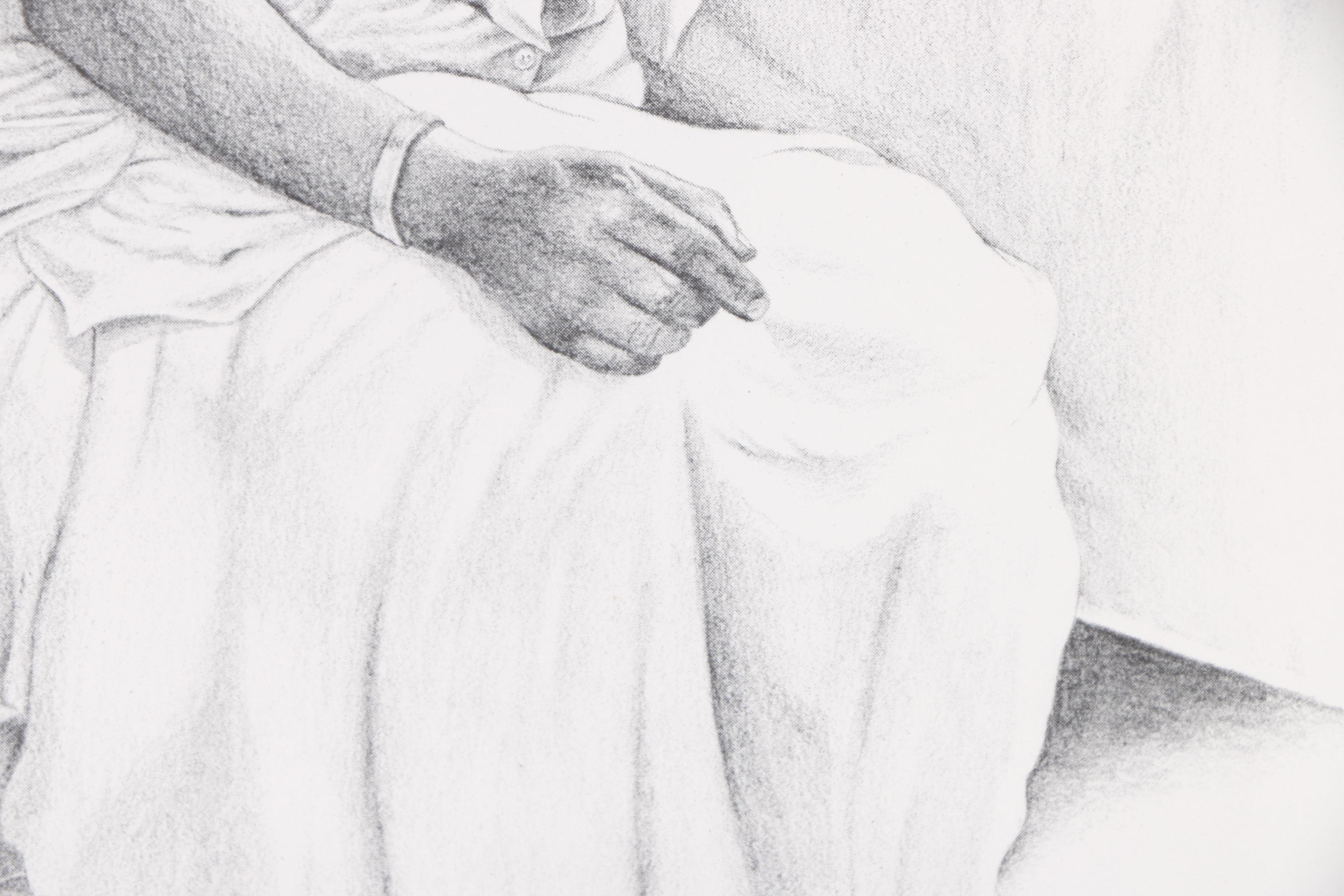 Nathan Jones Halftone Print of a Woman