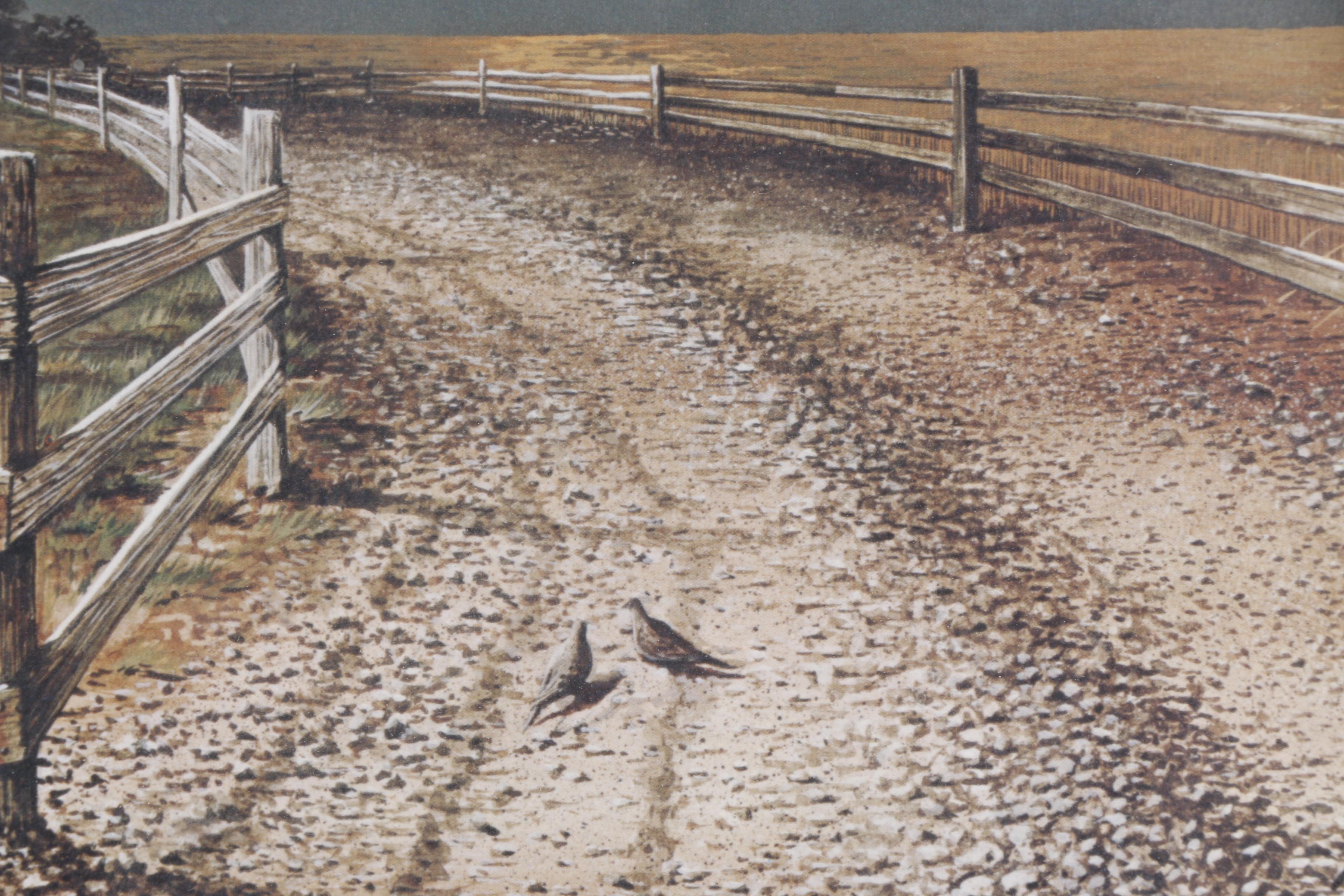 Bill Jaxon Offset Lithograph of a Farm Scene