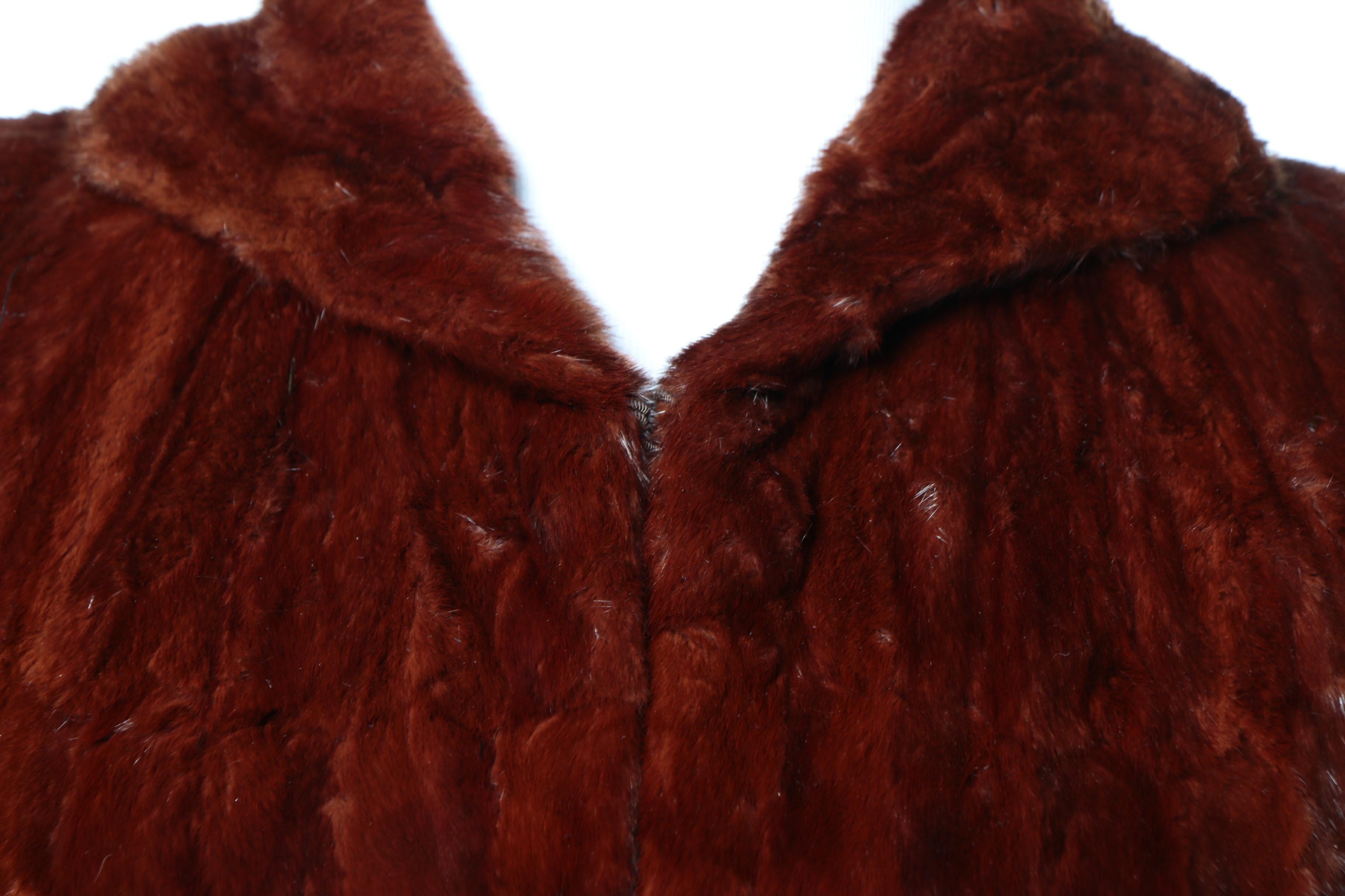 Kelly Smith Furs Dyed Rabbit Fur Capelet