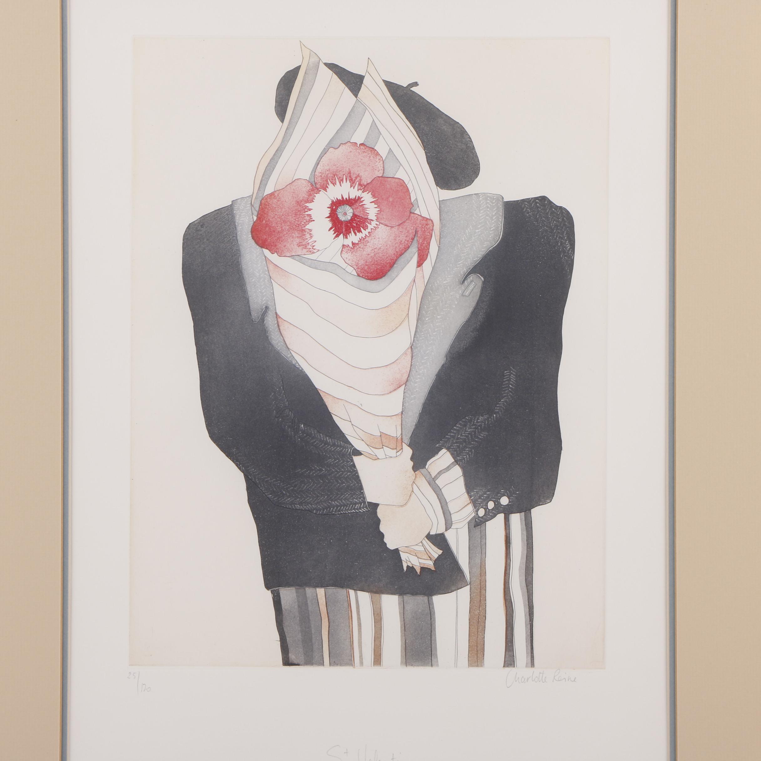 Charlotte Reine Etching "St. Valentin"