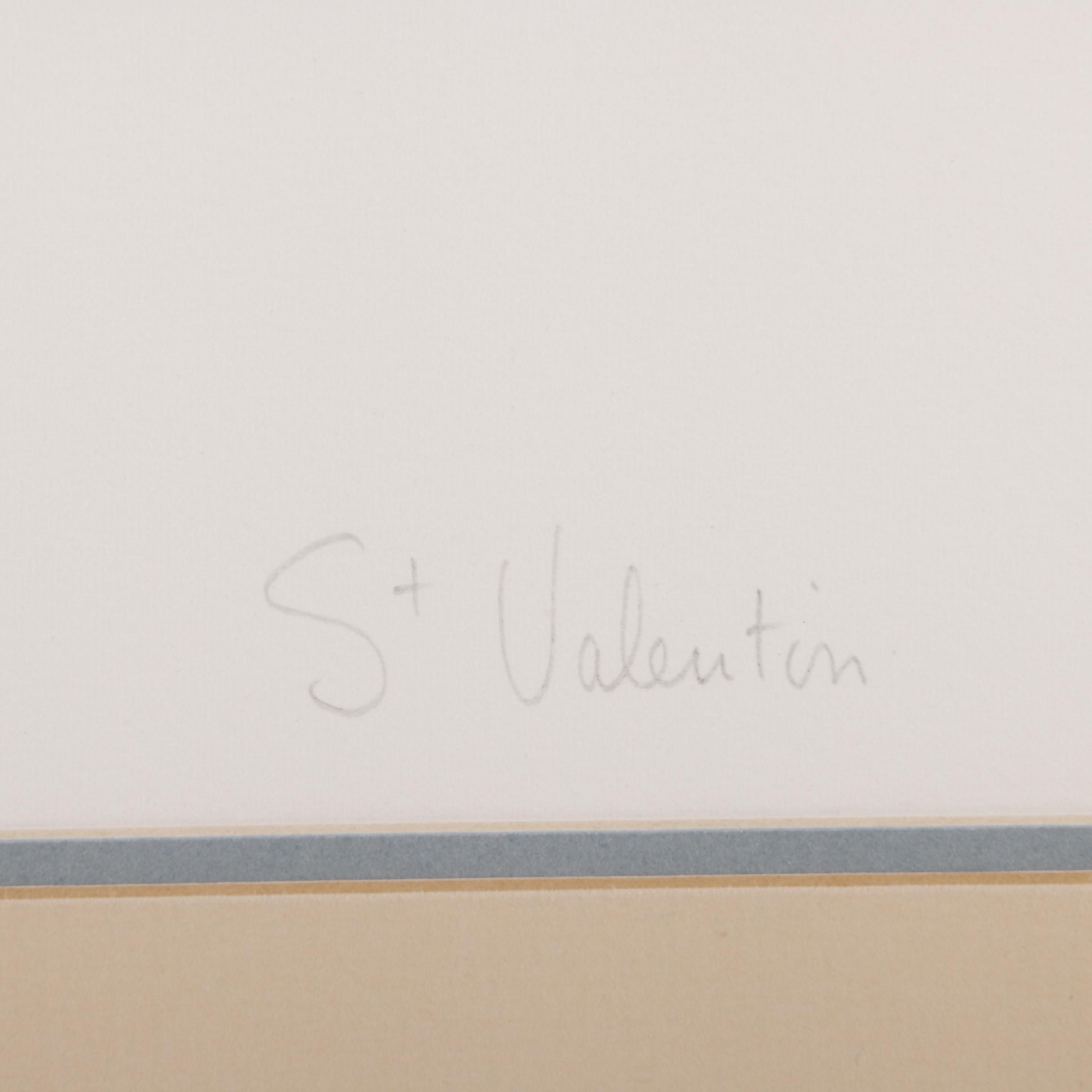 Charlotte Reine Etching "St. Valentin"