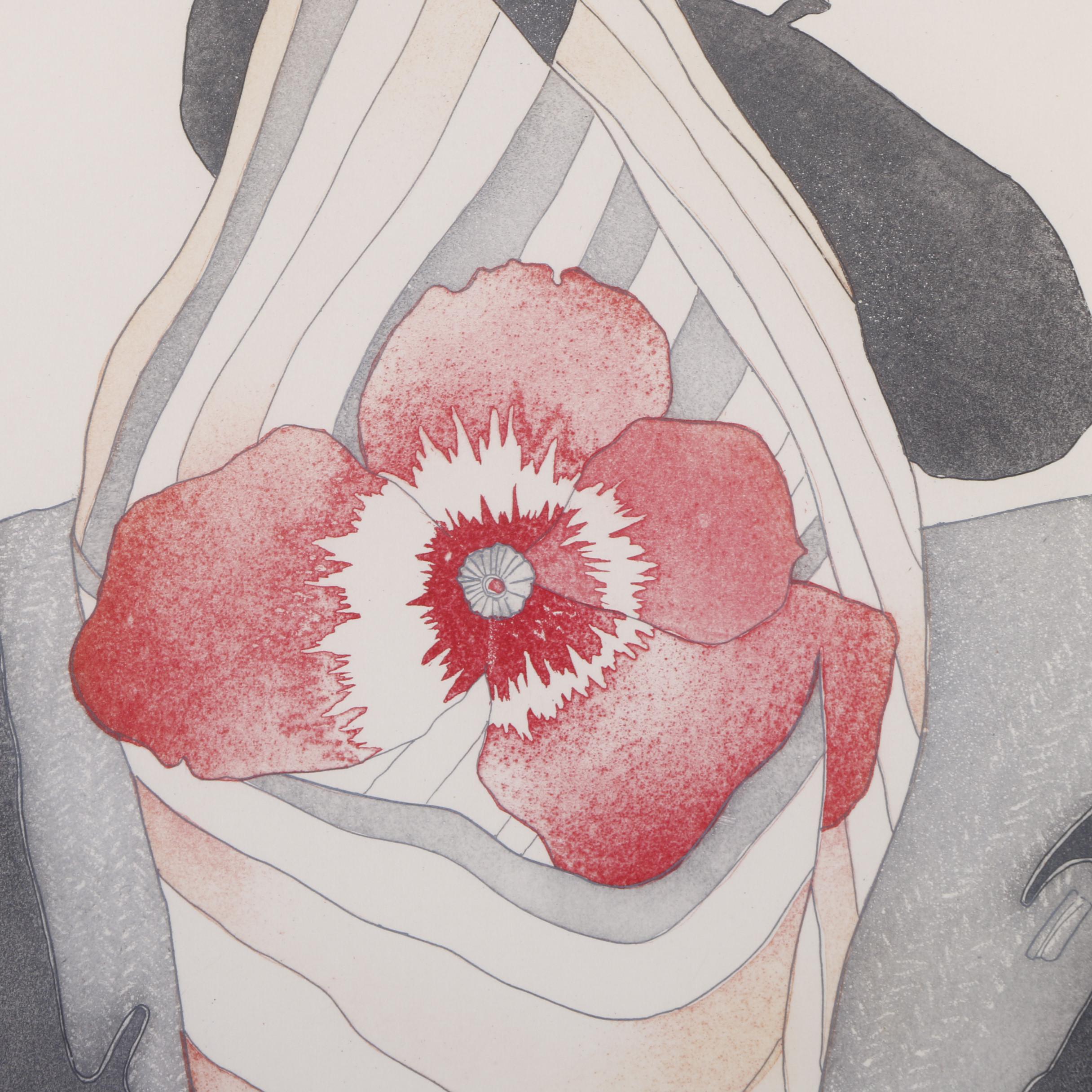 Charlotte Reine Etching "St. Valentin"