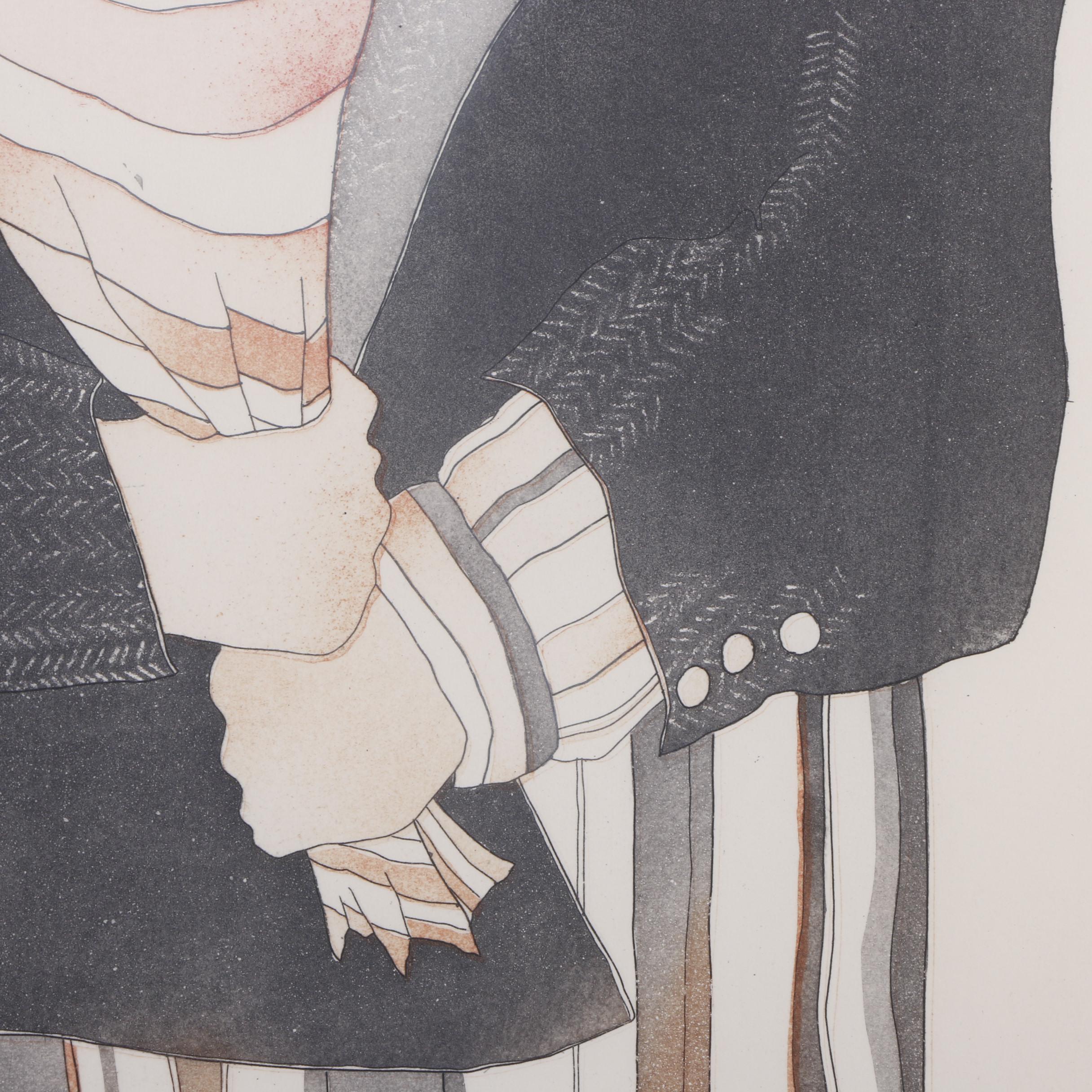 Charlotte Reine Etching "St. Valentin"